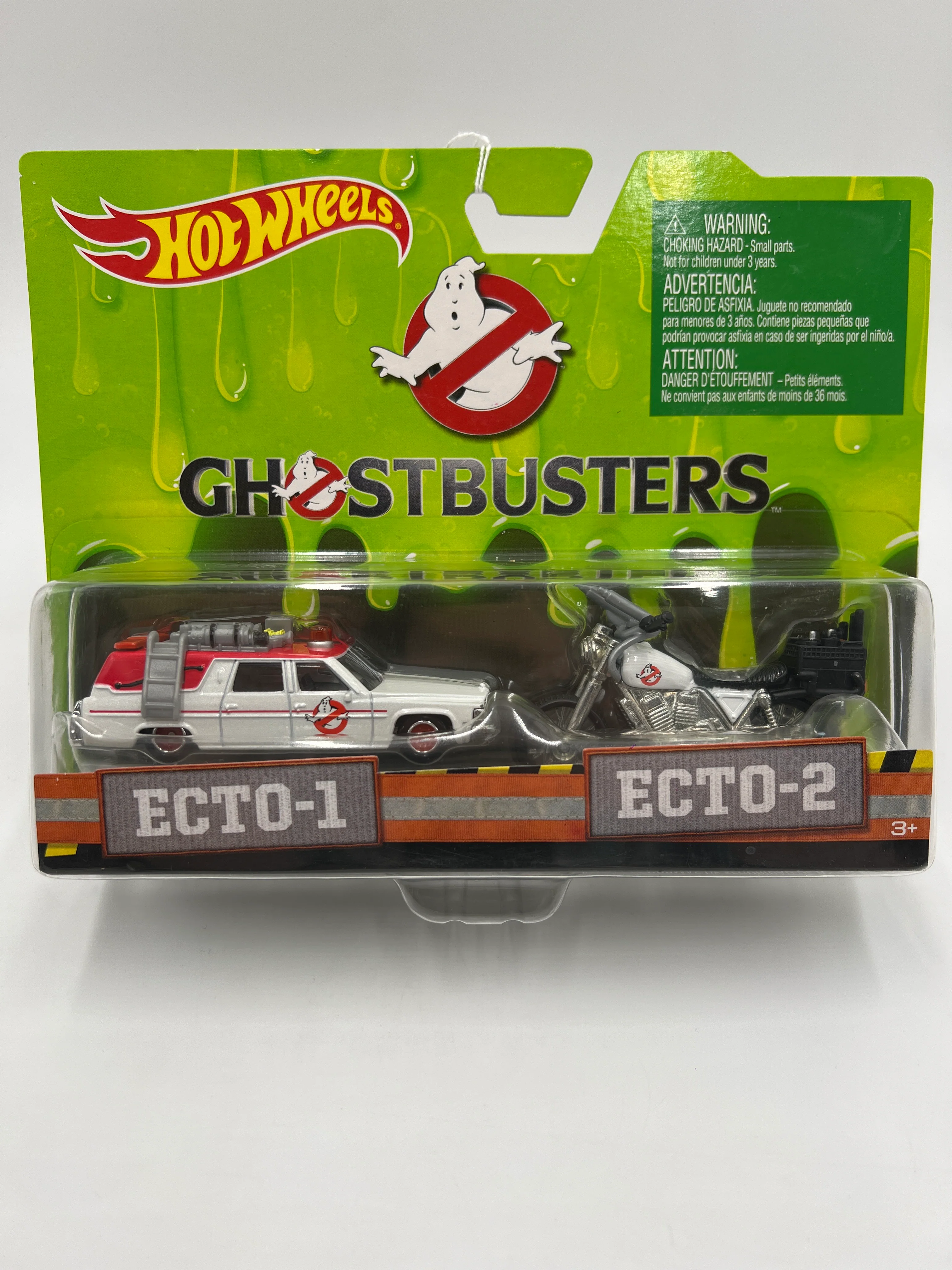 2016 Hot Wheels Premium Ghostbusters 2 Pack Ecto-1 & Ecto-2 283A - Image 2