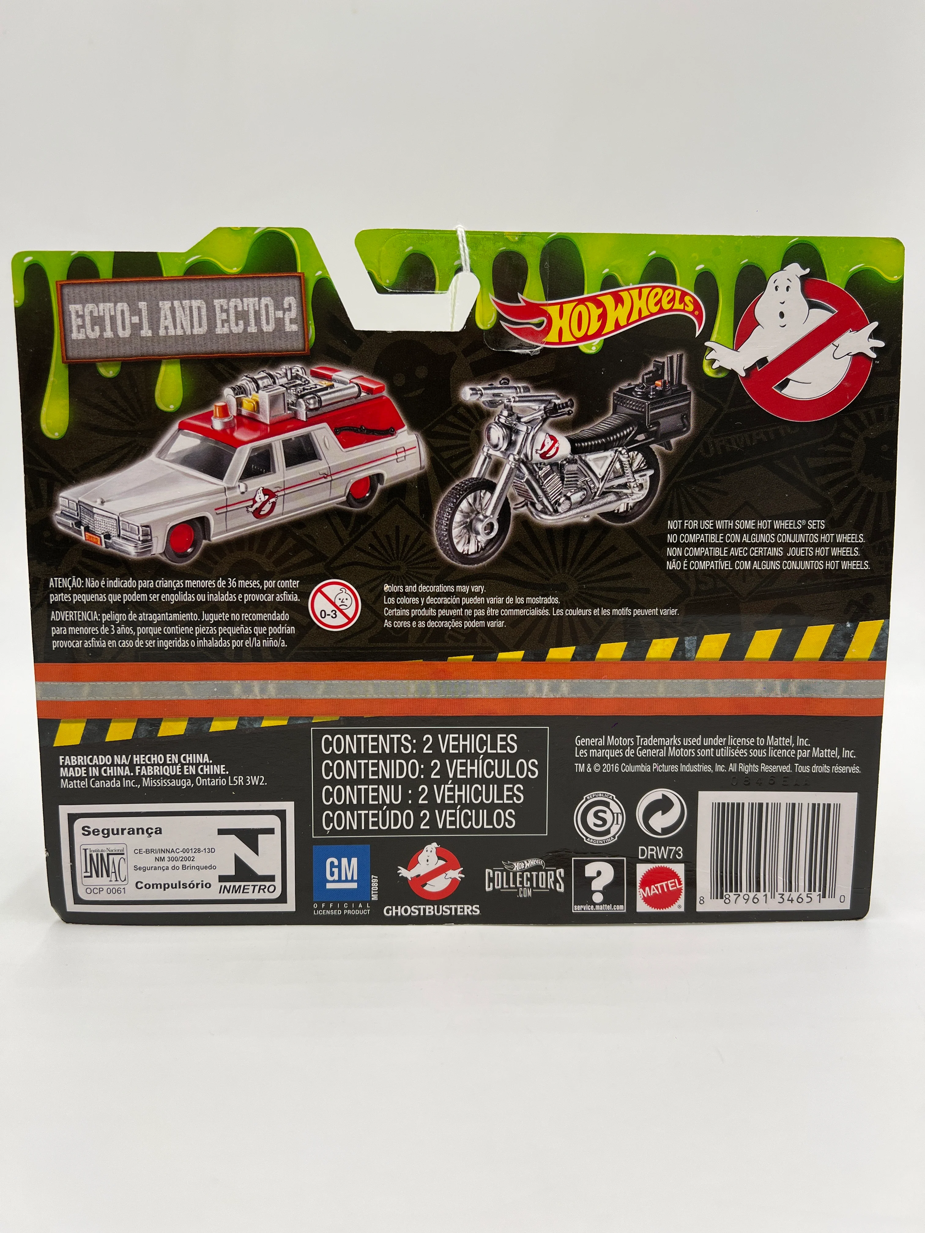 2016 Hot Wheels Premium Ghostbusters 2 Pack Ecto-1 & Ecto-2 283A - Image 7