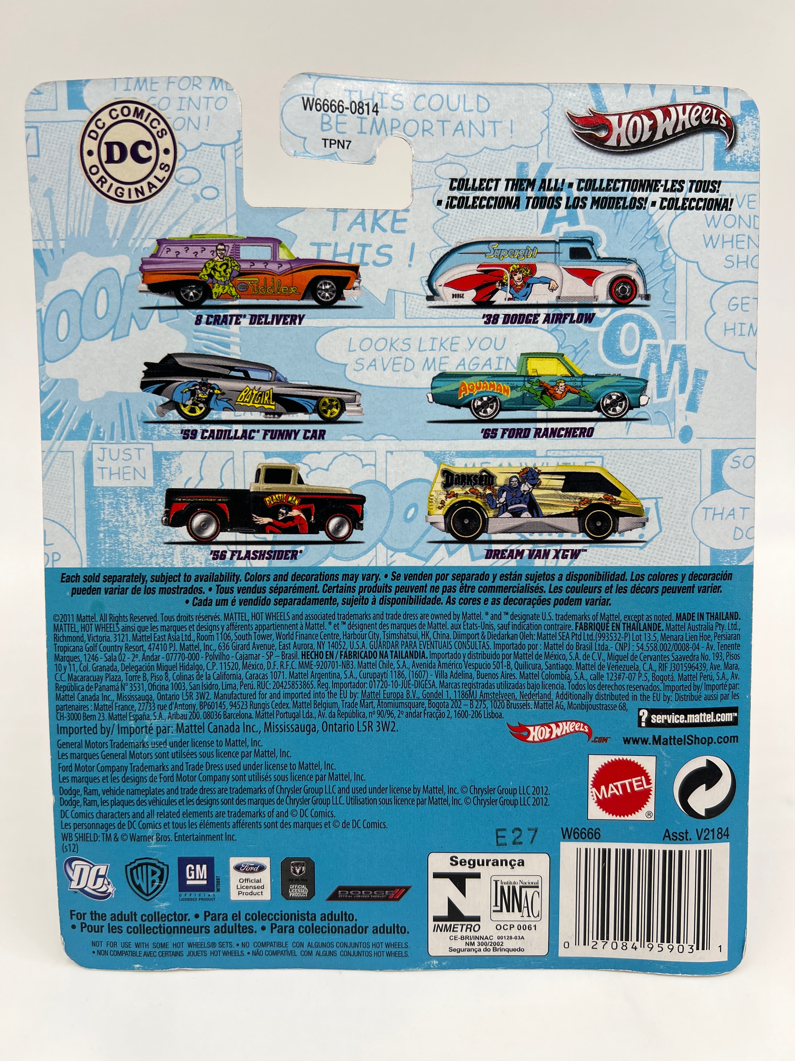 Hot Wheels Premium DC Comics Plastic Man 56 Flashsider 272A - Image 2