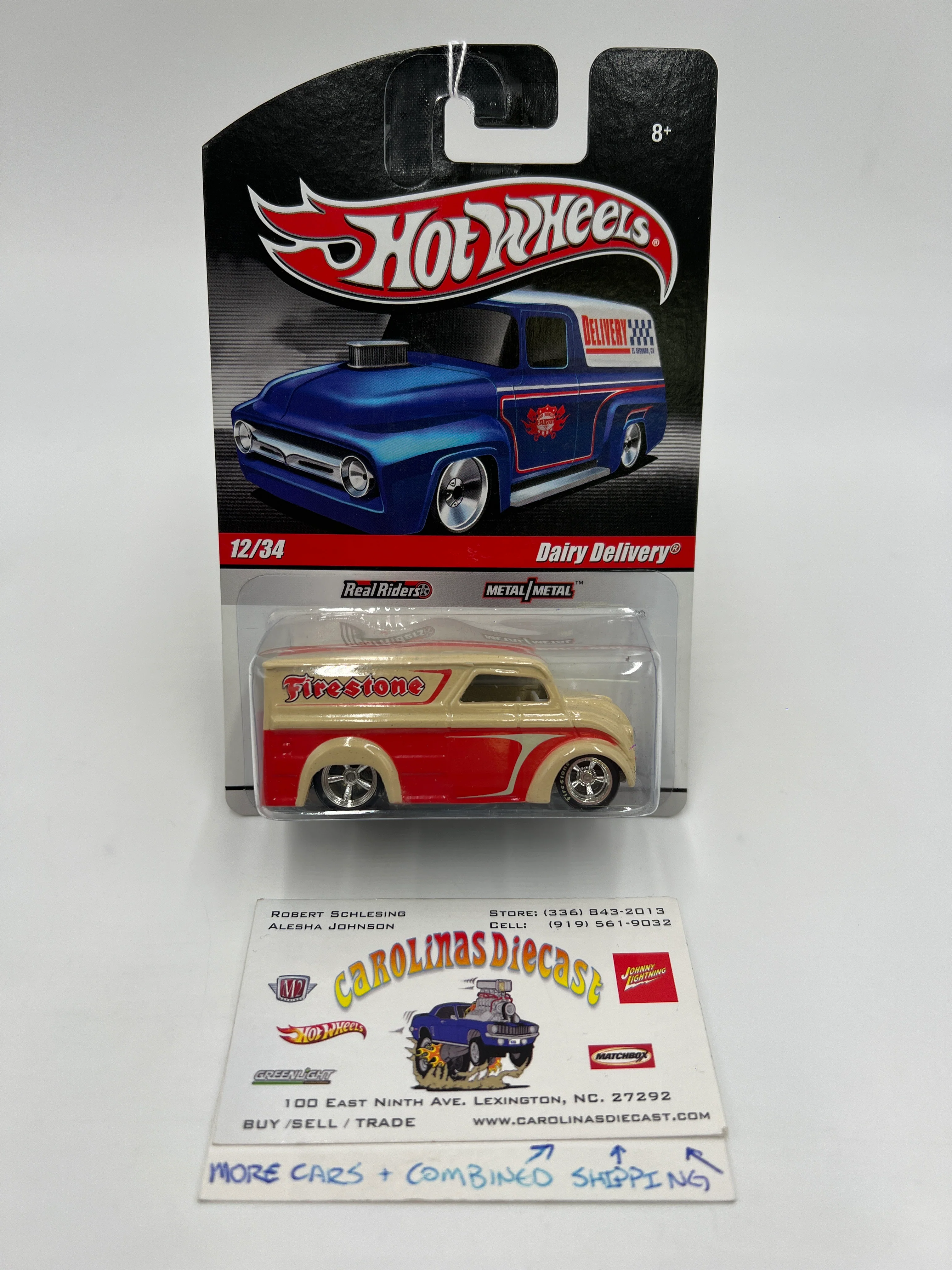 Hot Wheels Slick Rides #12 Dairy Delivery Firestone Orange/Cream 243A