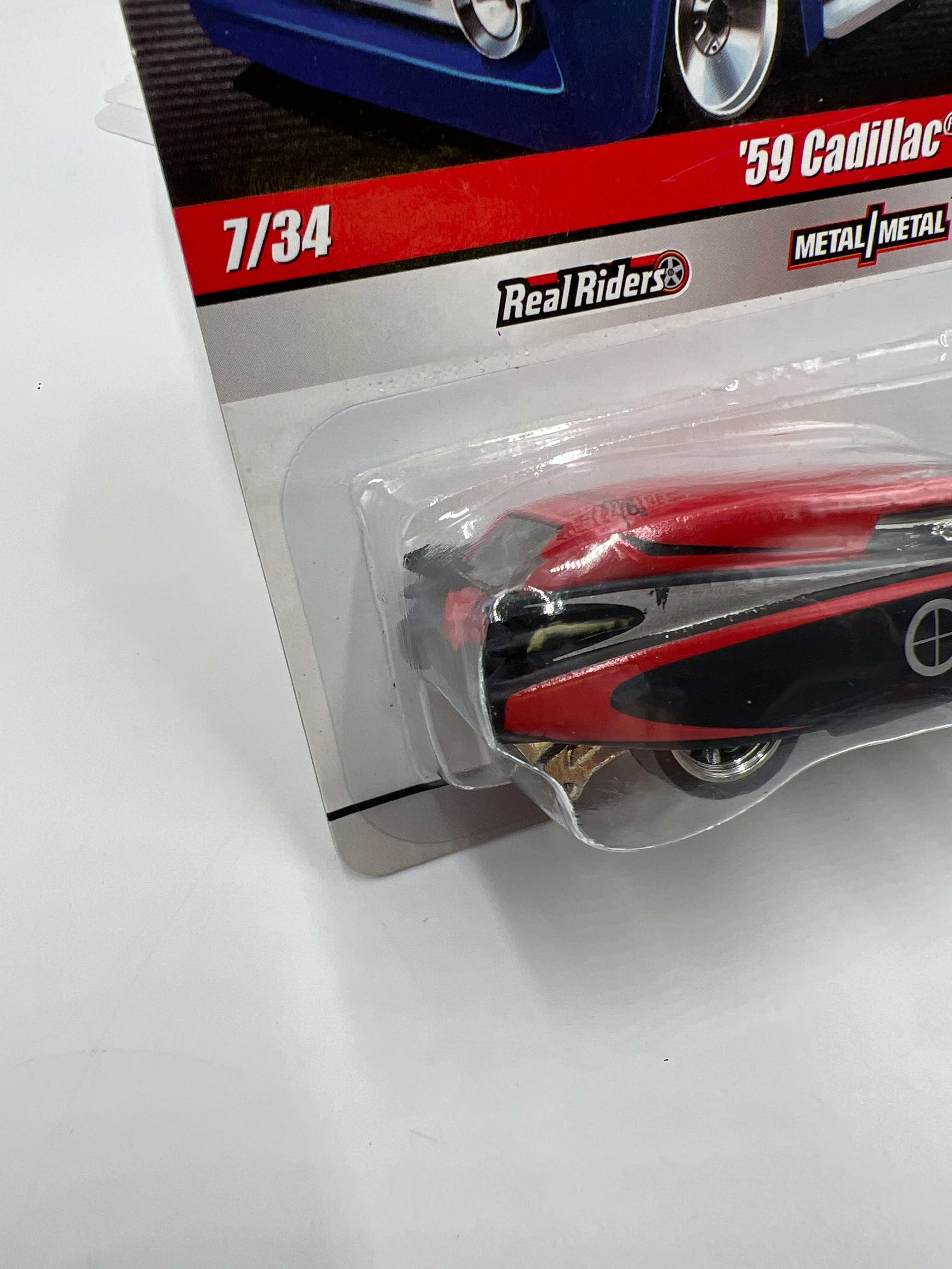 Hot Wheels Slick Rides #7 59 Cadillac Funny Car Crower Cams Black/Red 242A - Image 4