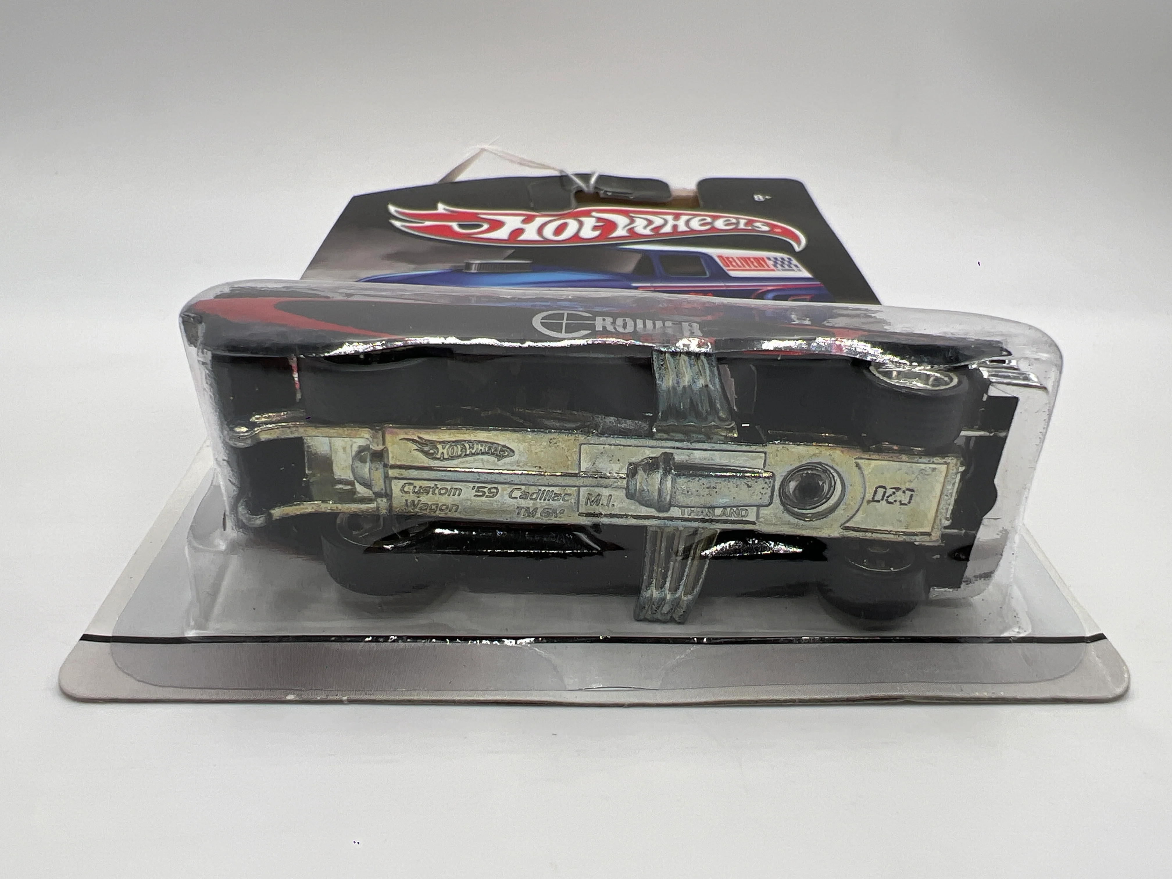 Hot Wheels Slick Rides #7 59 Cadillac Funny Car Crower Cams Black/Red 242A - Image 5