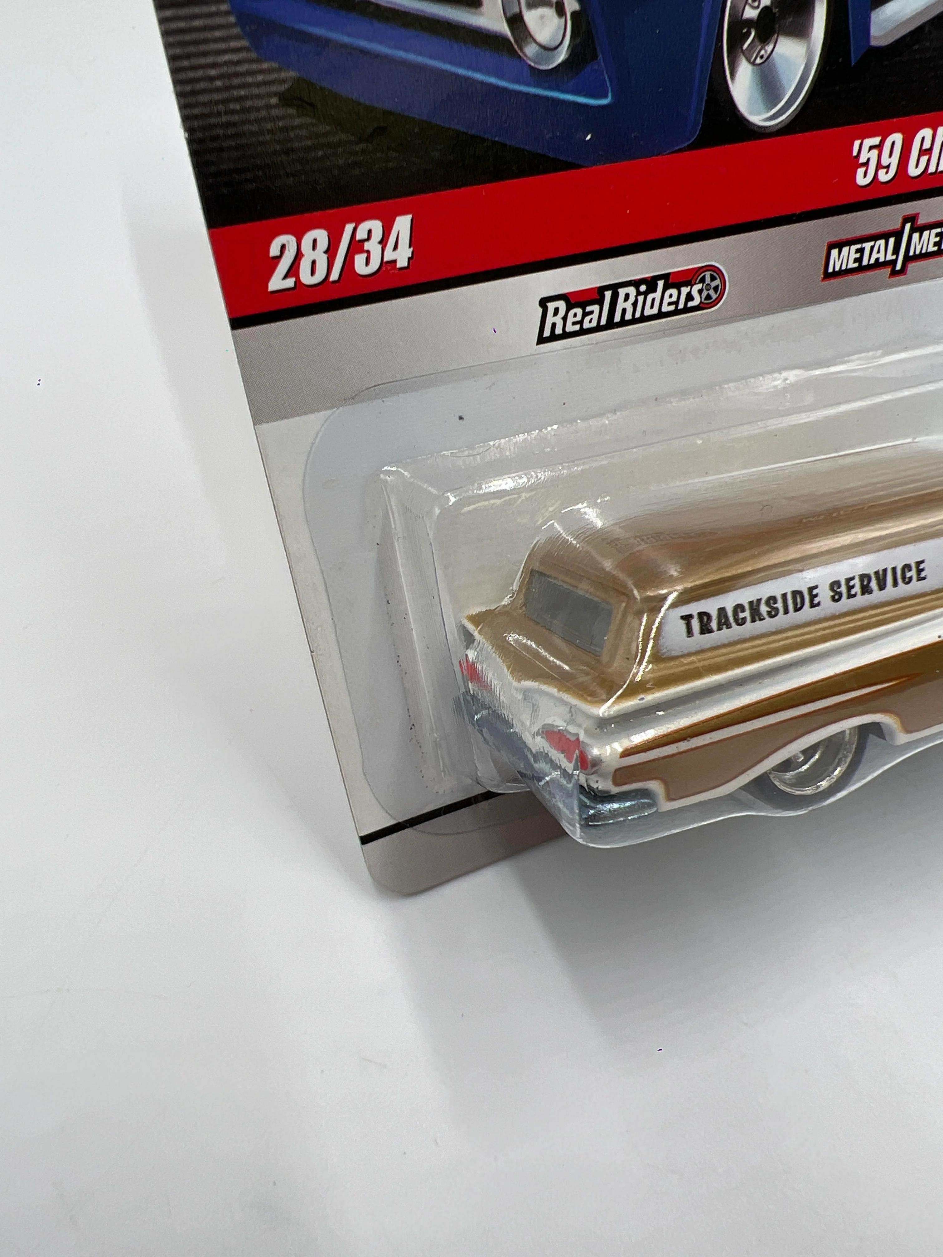 Hot Wheels Slick Rides #28 59 Chevy Delivery Hurst Gold/White 242B - Image 5