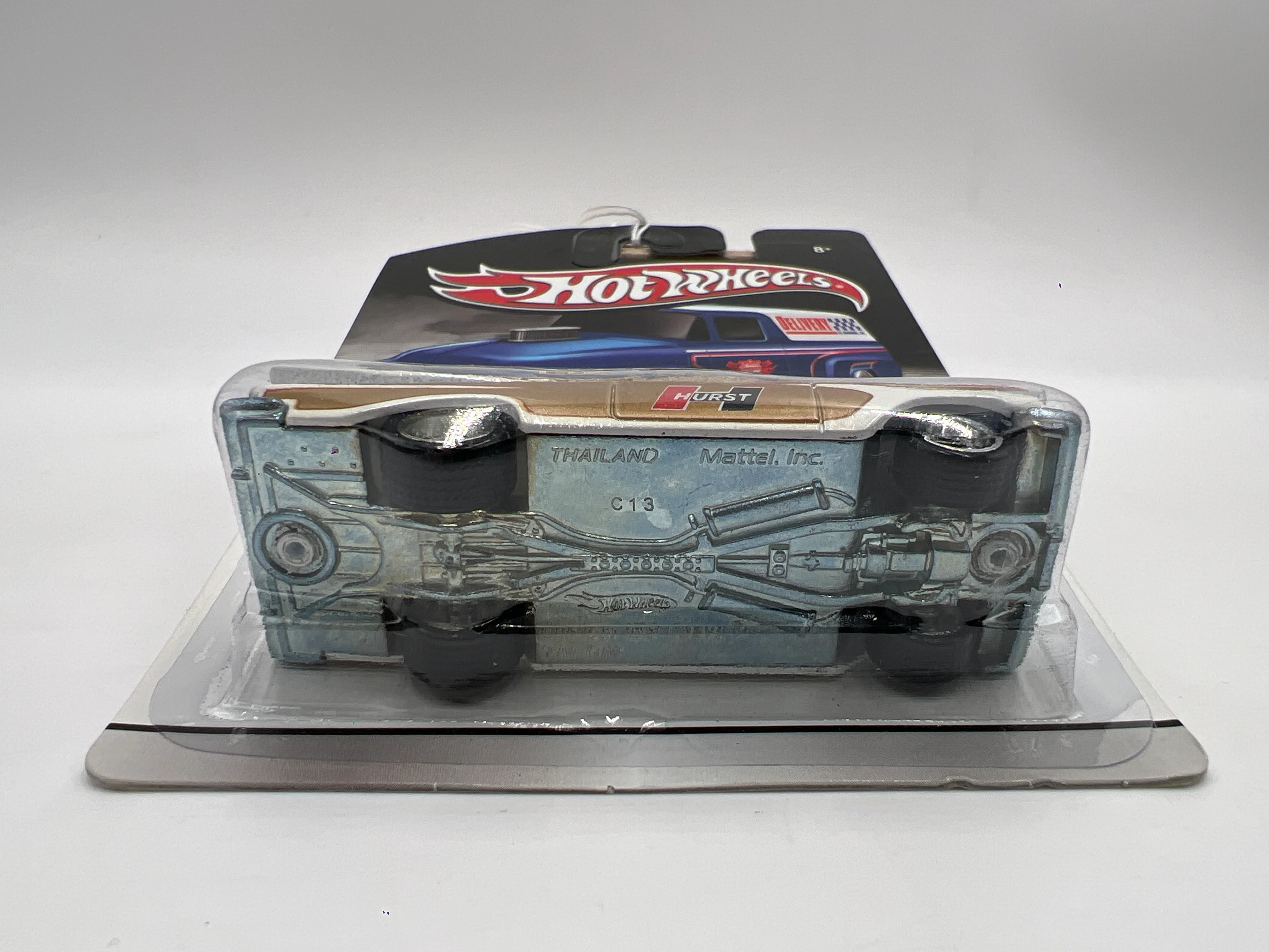 Hot Wheels Slick Rides #28 59 Chevy Delivery Hurst Gold/White 242B - Image 6
