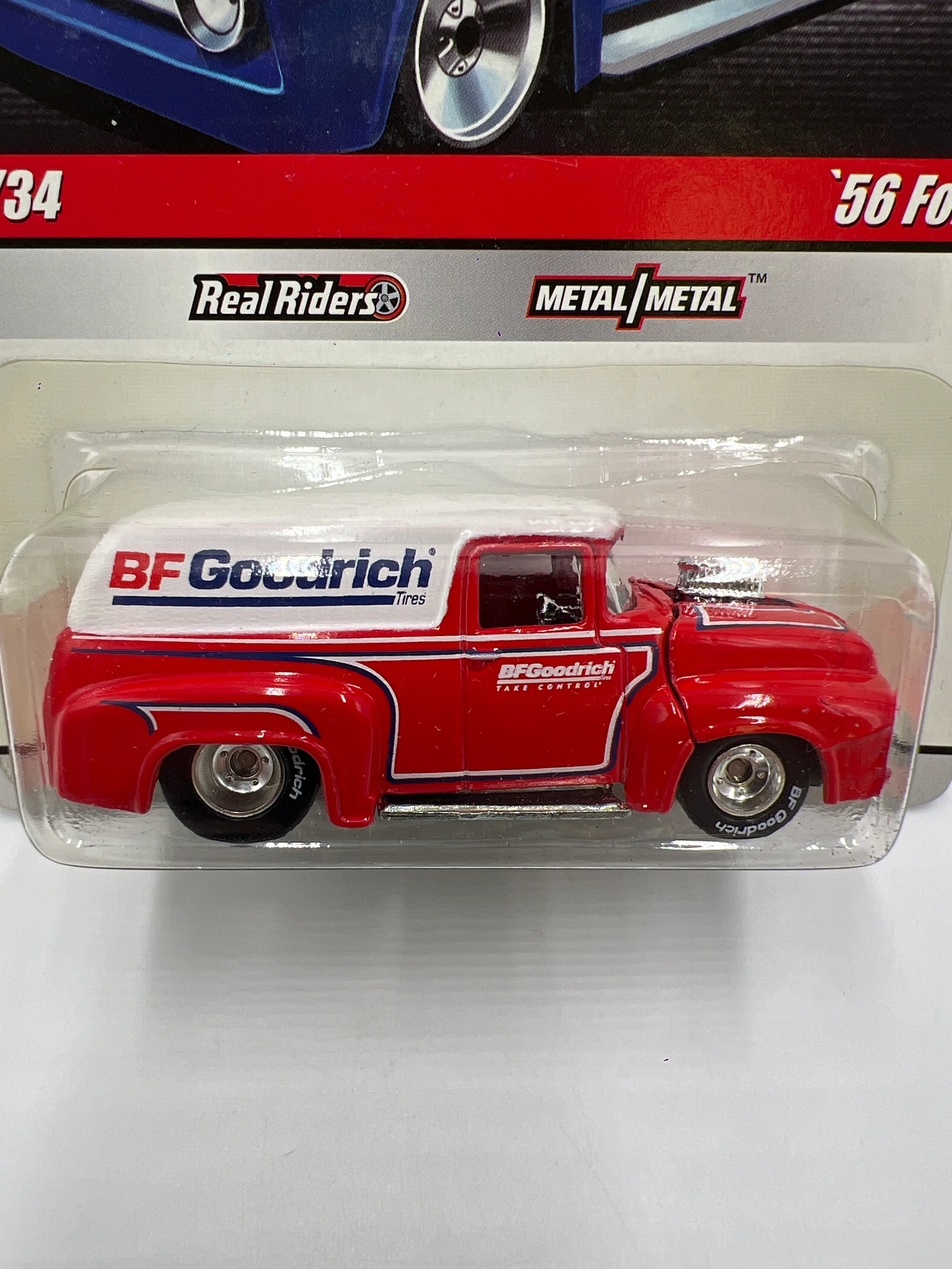 Hot Wheels Slick Rides #13 56 Ford BF Goodrich Red 243A - Image 3
