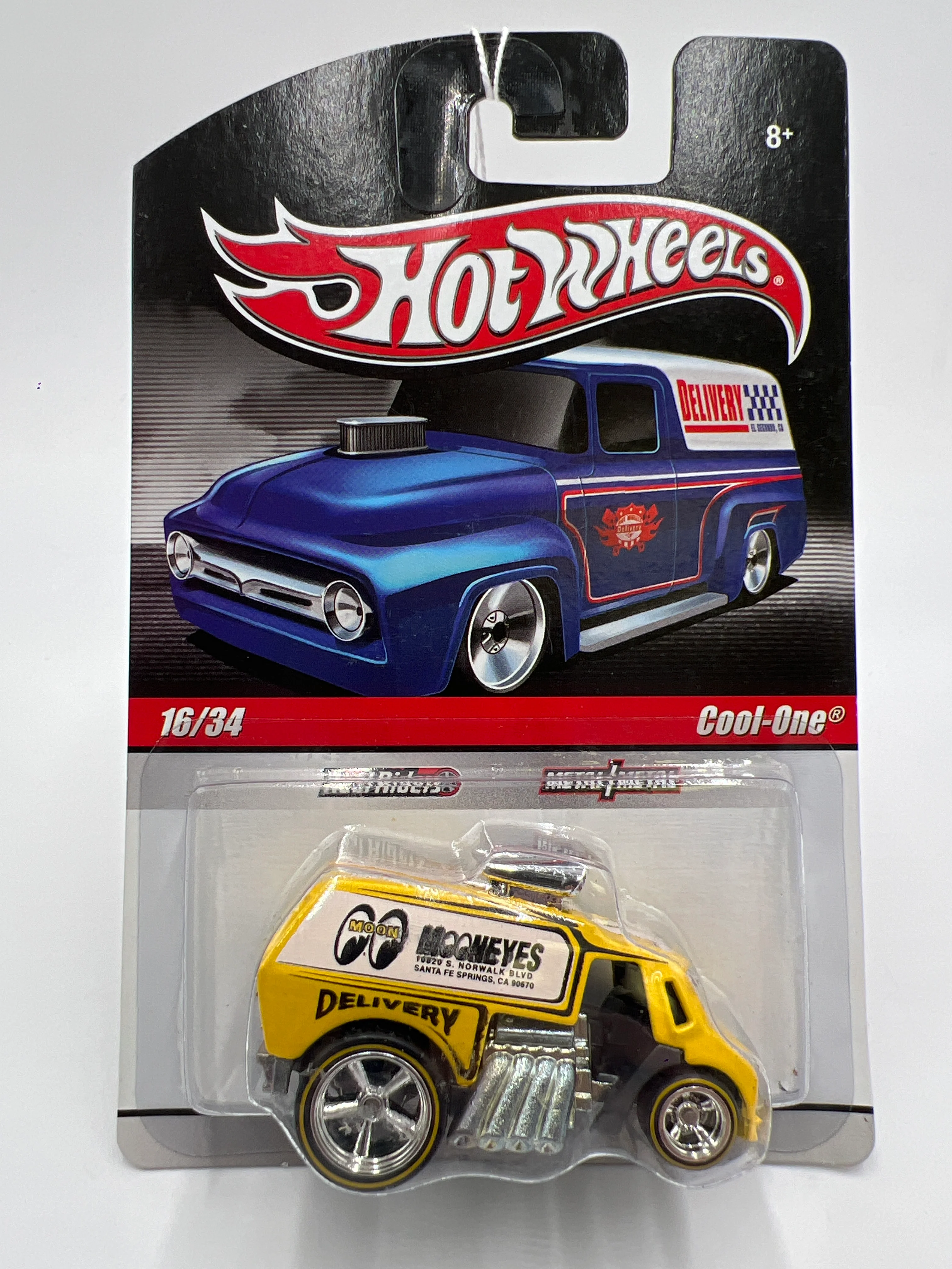 Hot Wheels Premium Delivery Series #16 Cool One Mooneyes Yellow - Image 2
