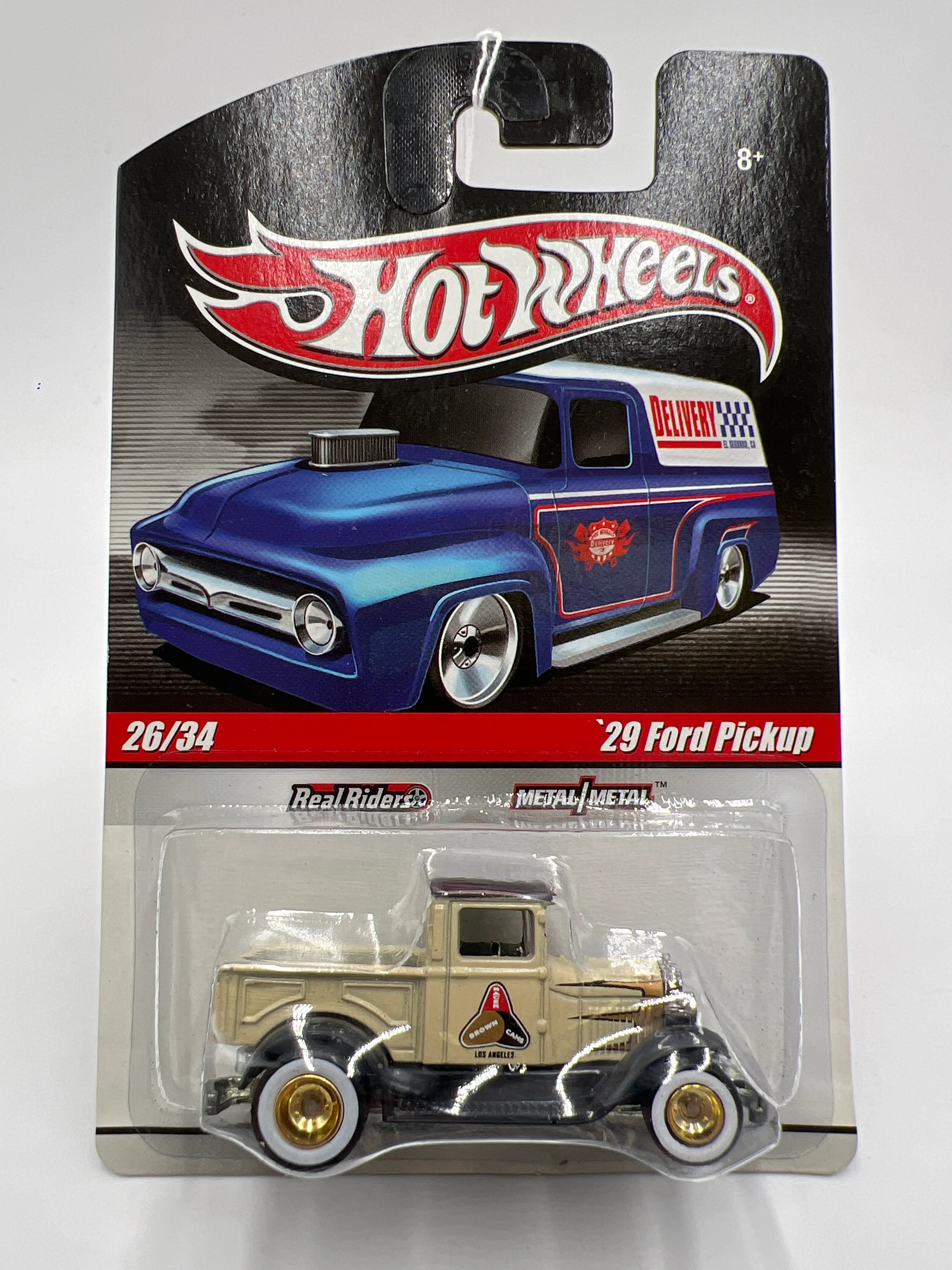 Hot Wheels Slick Rides #26 29 Ford Pickup Racer Brown Cams Cream 244J - Image 2