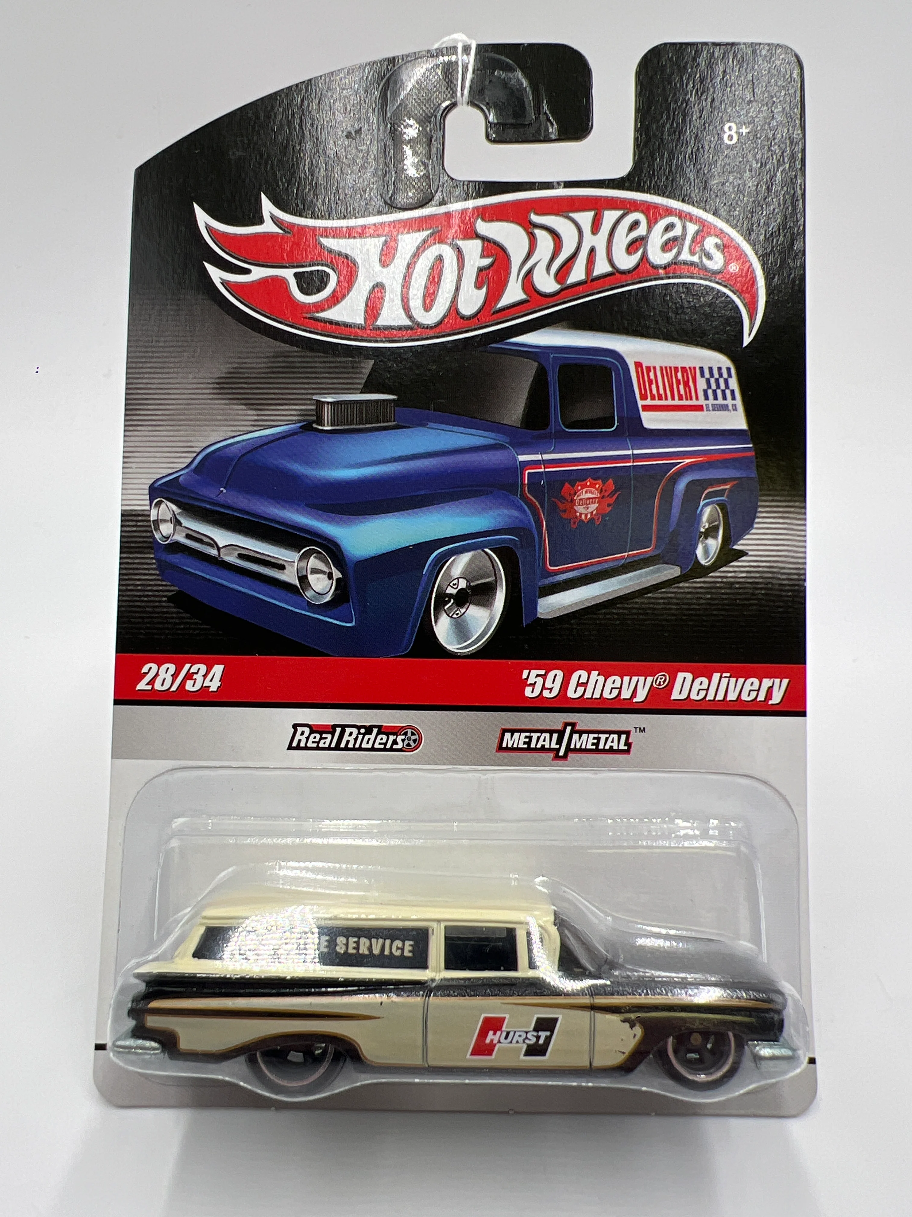 Hot Wheels Slick Rides #28 59 Chevy Delivery Hurst Cream/Black 243A - Image 2