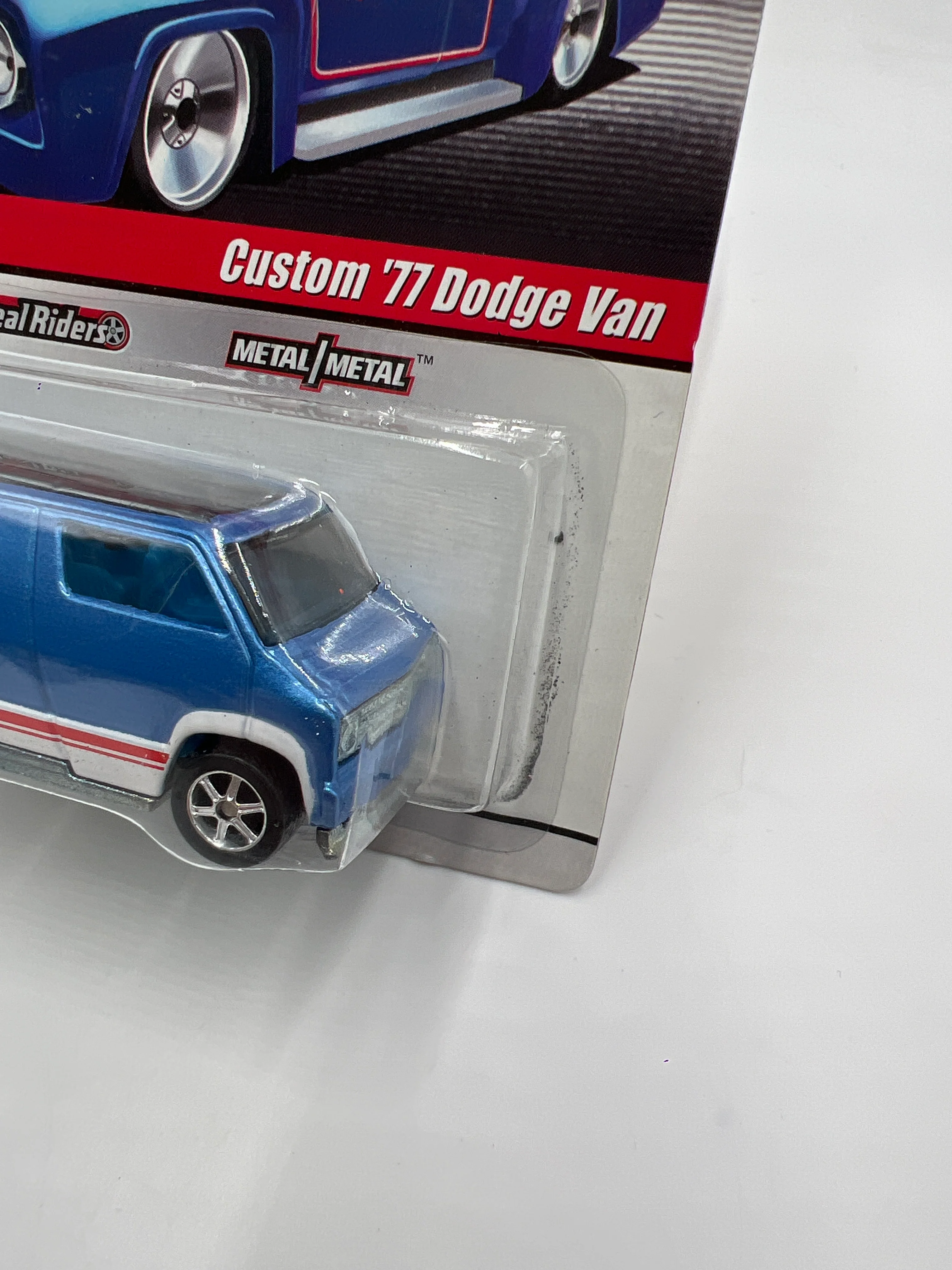 Hot Wheels Slick Rides #20 Custom 77 Dodge Van Conoco Blue Bad Card 242G - Image 5