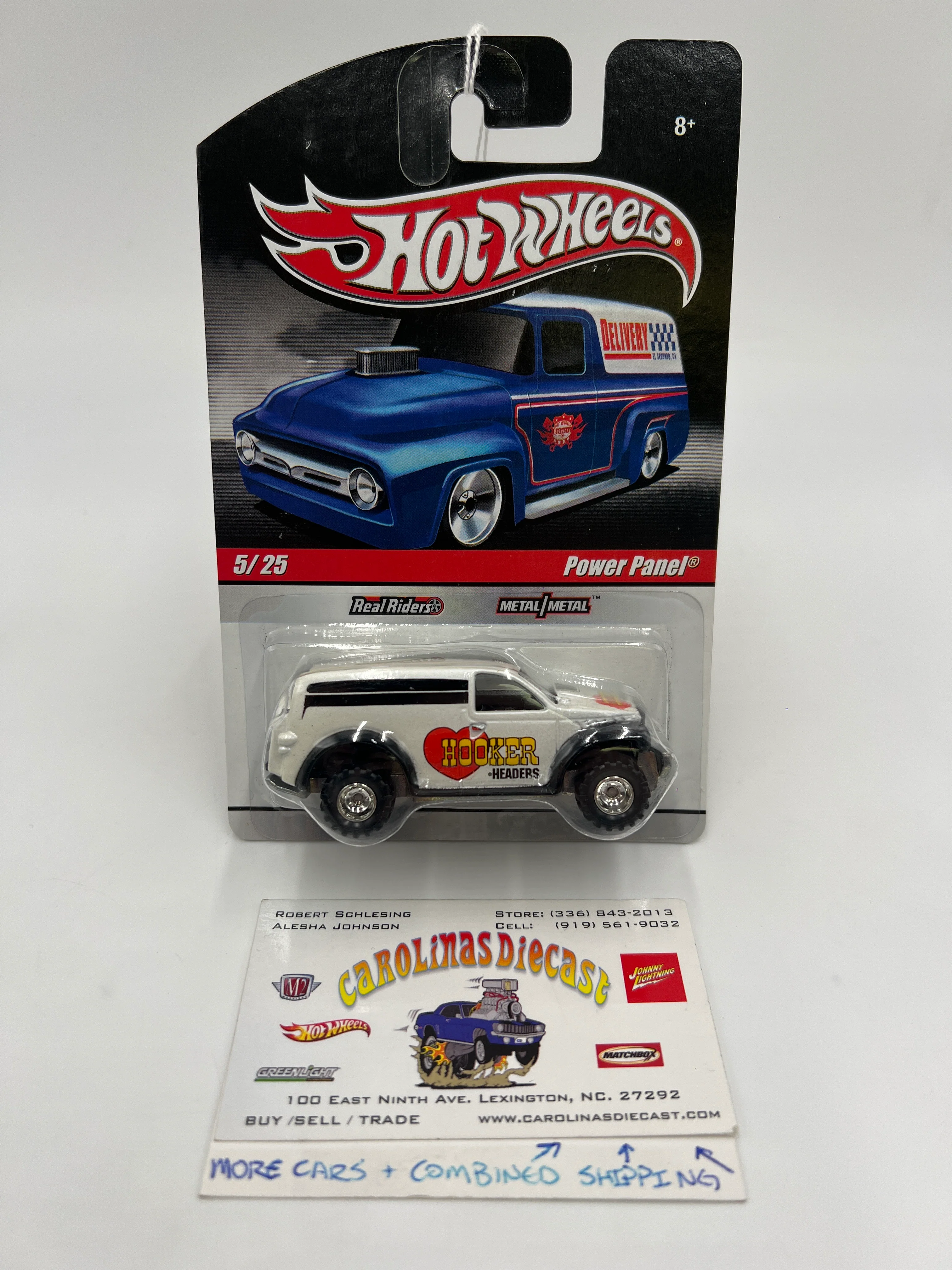 Hot Wheels Slick Rides #5 Power Panel Hooker Headers White 242H
