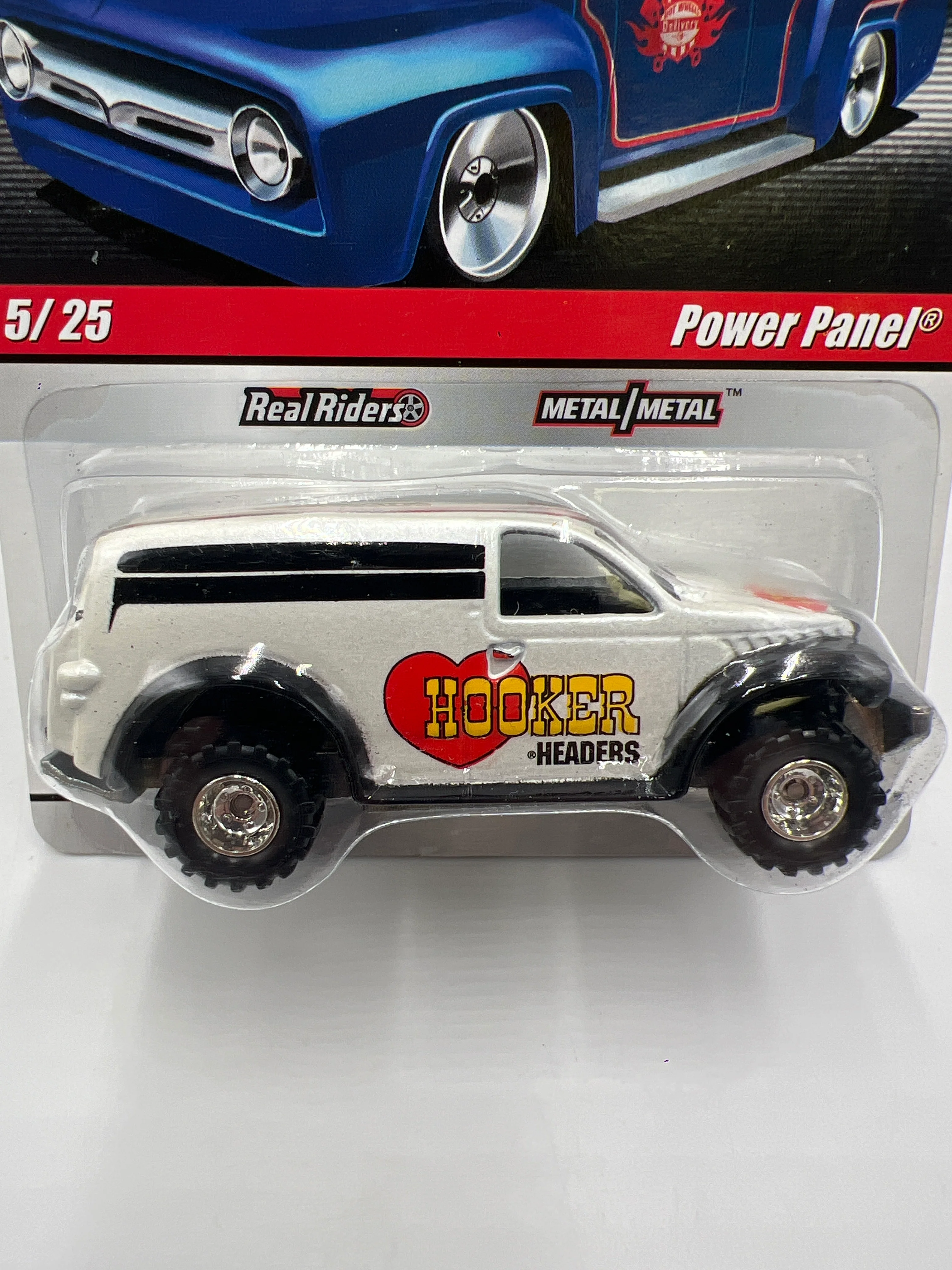 Hot Wheels Slick Rides #5 Power Panel Hooker Headers White 242H - Image 3