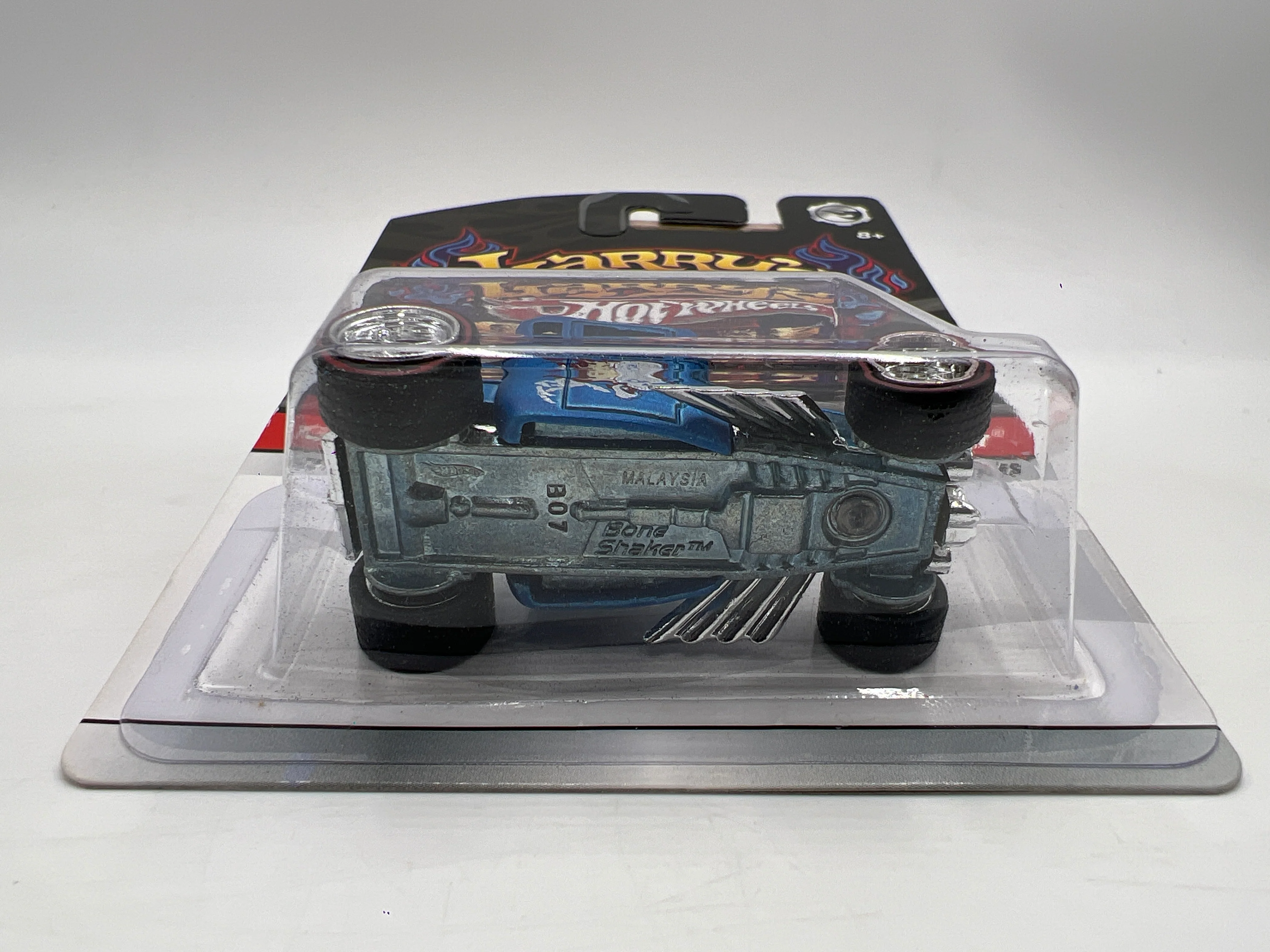 Hot Wheels Premium Larrys Garage #19 Bone Shaker Blue W/Protector - Image 6