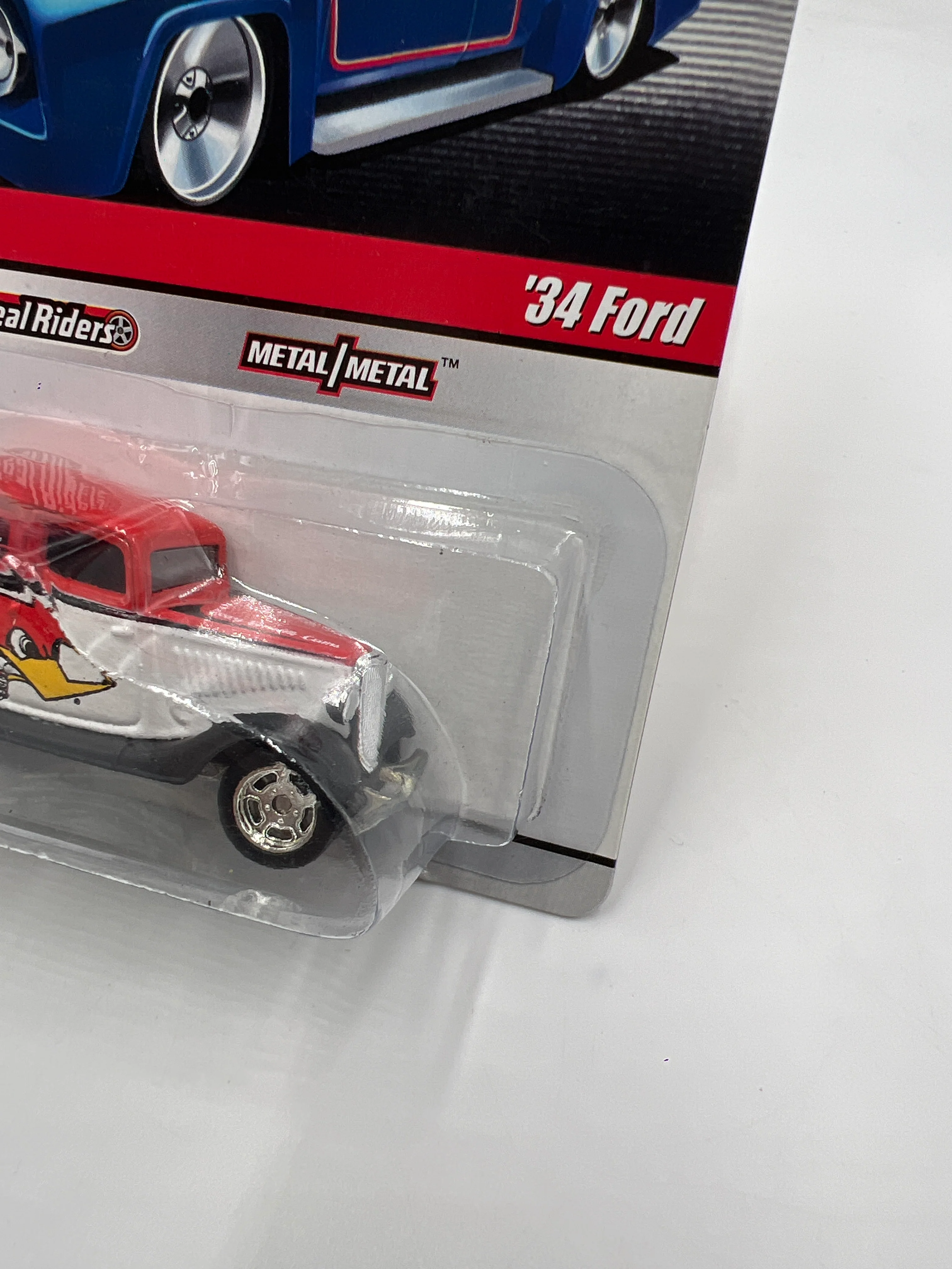 Hot Wheels Premium Delivery Slick Rides #10 34 Ford White/Red Clay Smith 244B - Image 4