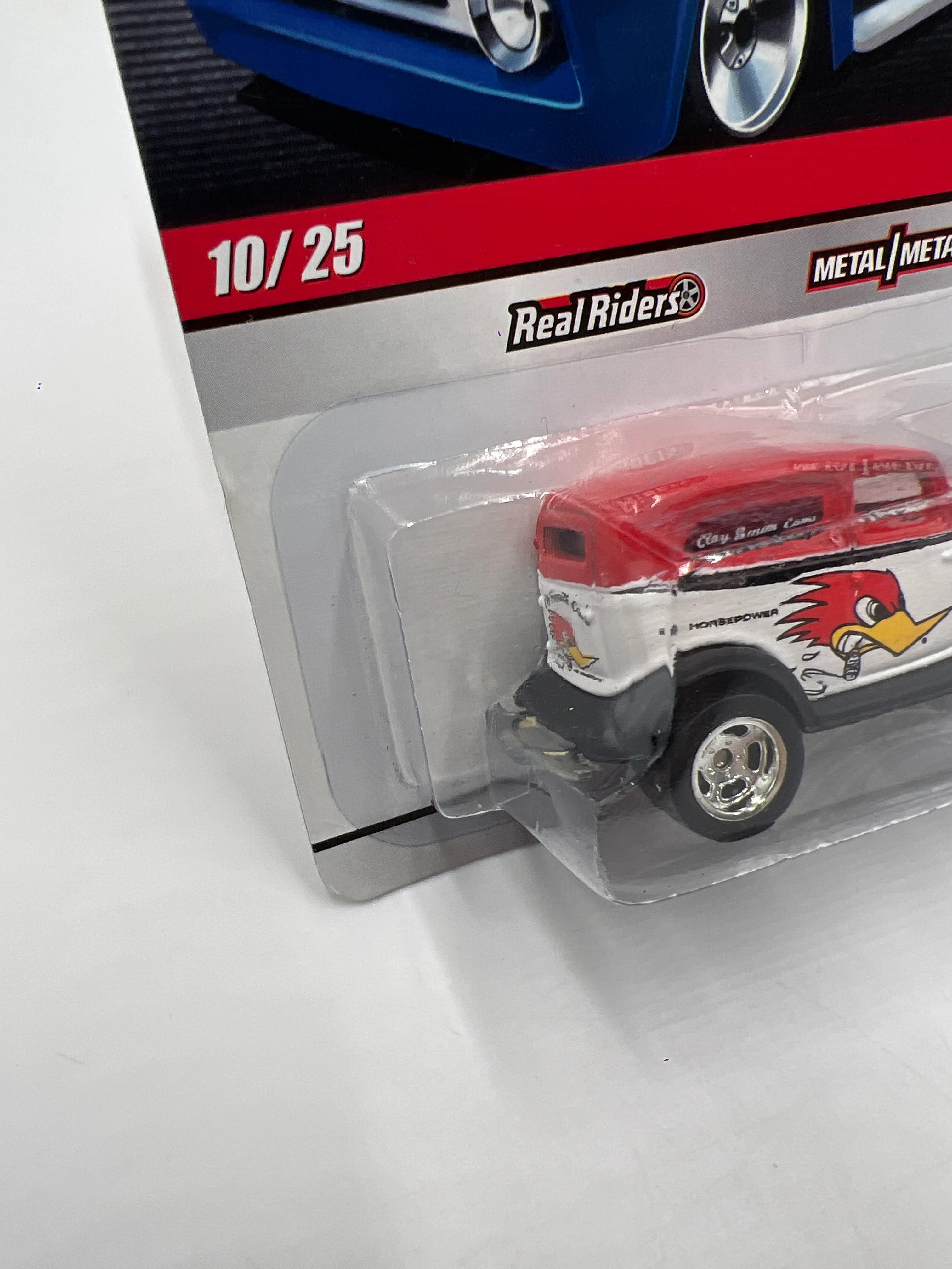 Hot Wheels Premium Delivery Slick Rides #10 34 Ford White/Red Clay Smith 244B - Image 5