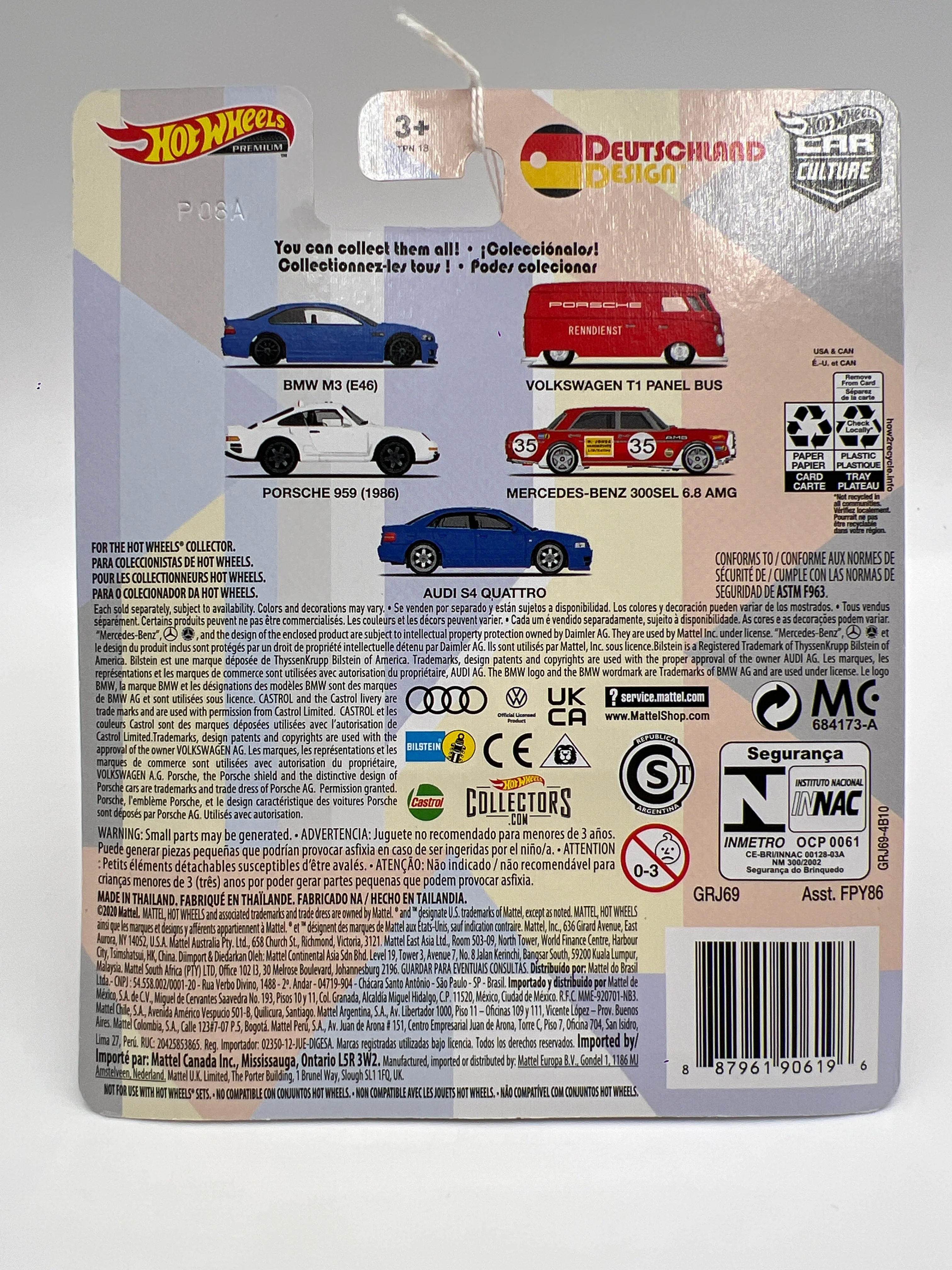 Hot Wheels Premium Deutschland Design #5 Audi S4 Quattro Blue 253D - Image 6