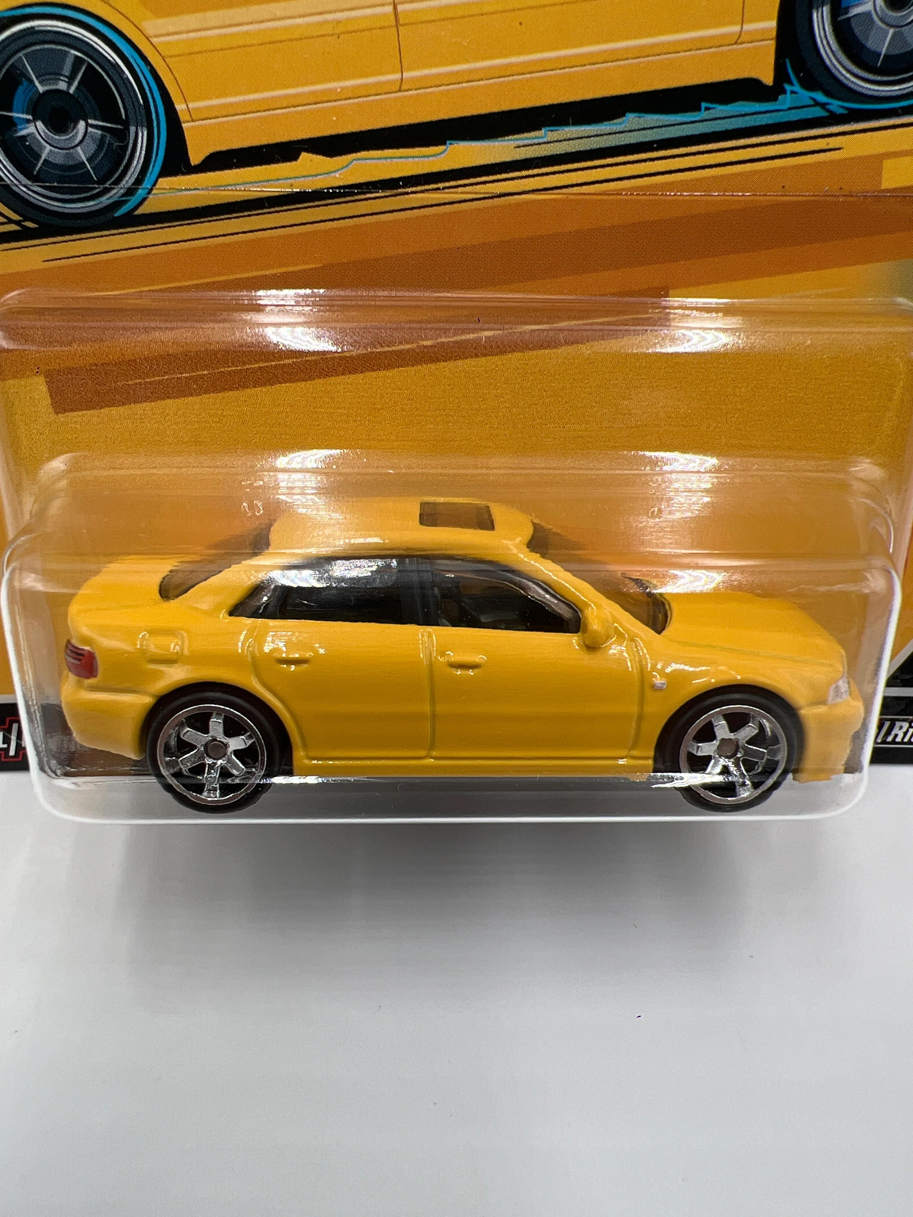 Hot Wheels Premium Deutschland Design #2 2/5 Audi S4 Quattro Yellow 246F - Image 2
