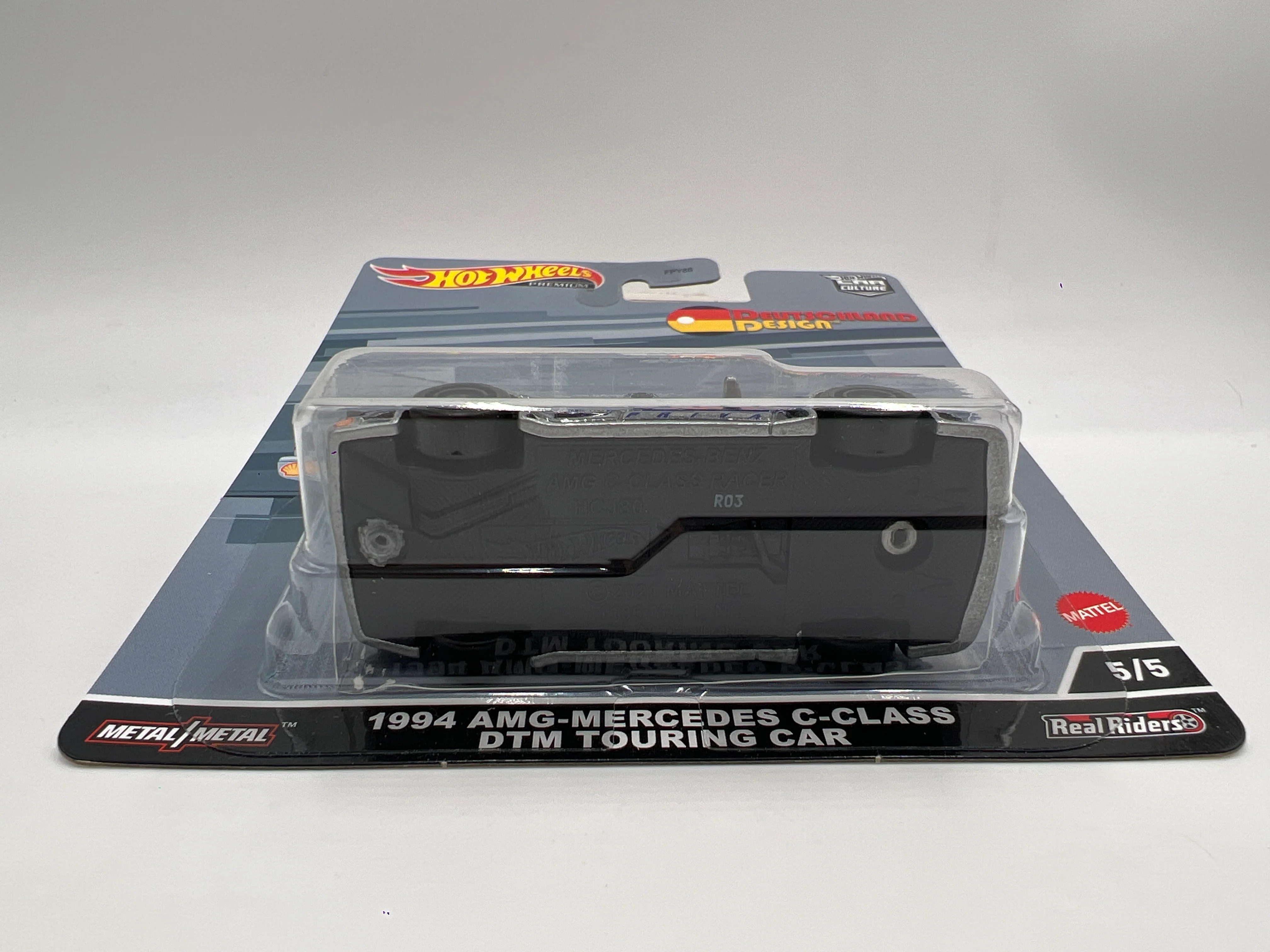 Hot Wheels Premium Deutschland Design #5 1994 AMG-Mercedes C-Class DTM Touring Car Silver 244R - Image 5