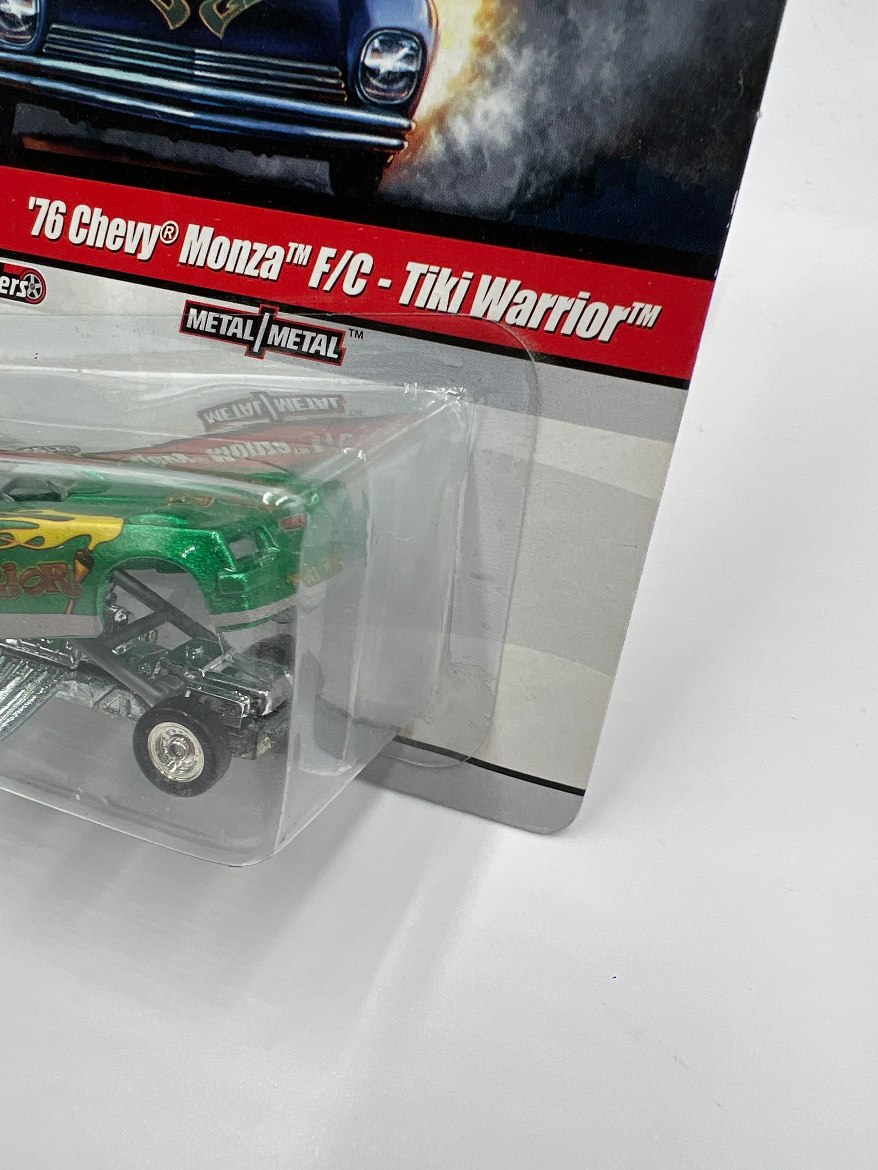 Hot Wheels Premium Drag Strip Demons #8 76 Chevy Monza F/C Tiki Warrior Green - Image 4