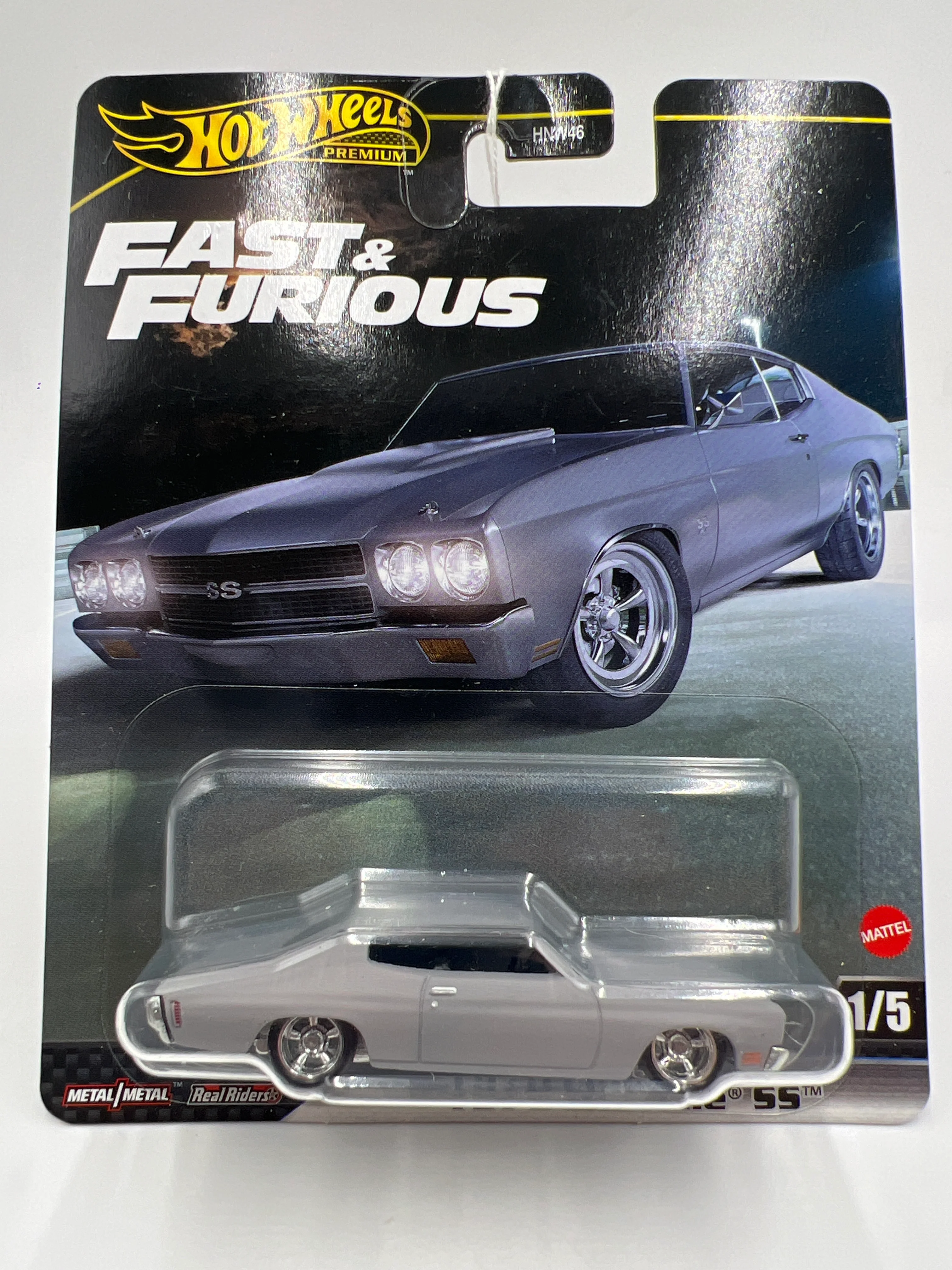 2025 Hot Wheels Premium Fast & Furious 1970 Chevelle SS Primer Gray 247H - Image 2