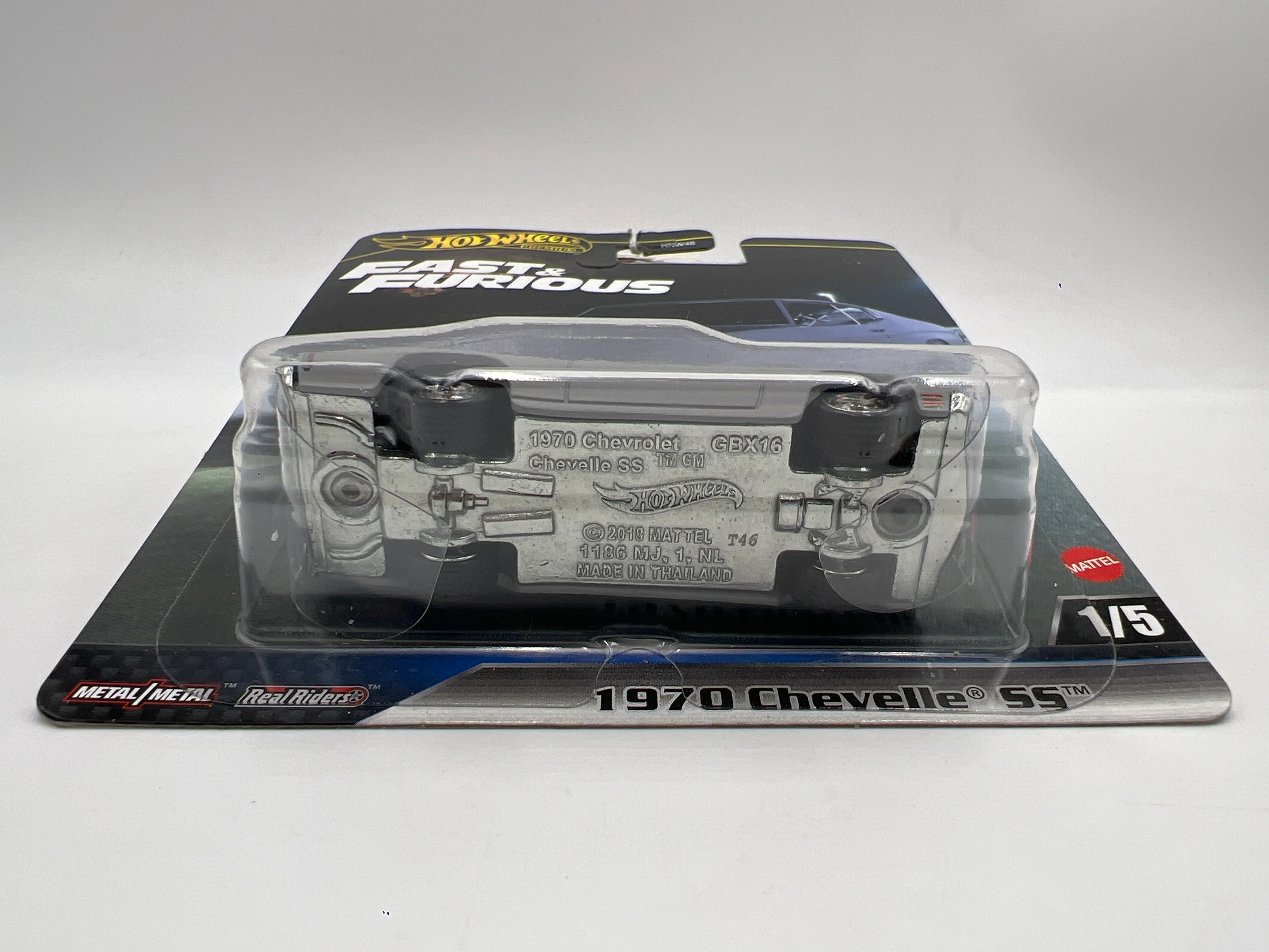 2025 Hot Wheels Premium Fast & Furious 1970 Chevelle SS Primer Gray 247H - Image 6