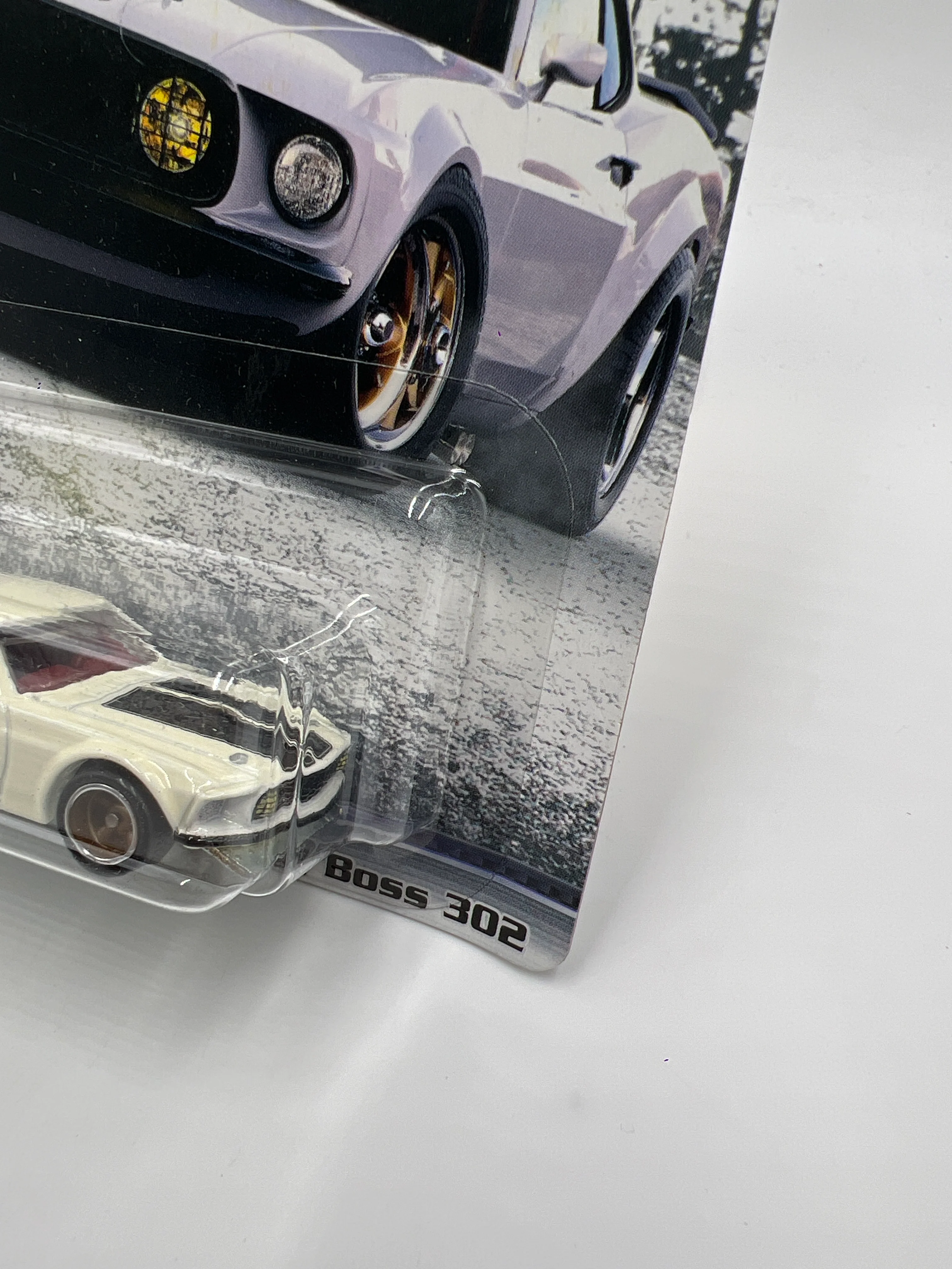 Hot Wheels Premium Fast & Furious 1/4 Mile Muscle #5 69 Ford Mustang Boss 302 White 247A - Image 3