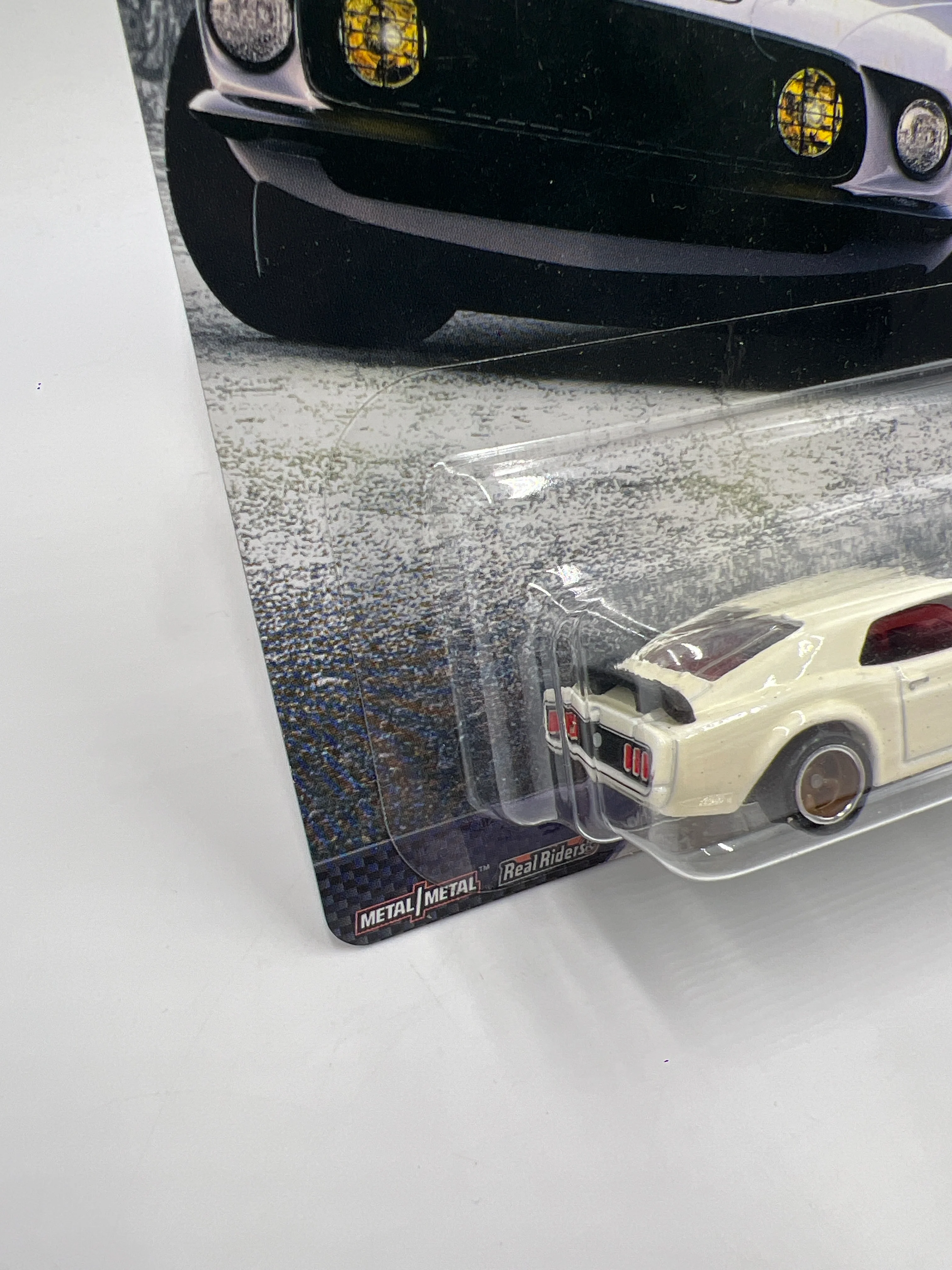 Hot Wheels Premium Fast & Furious 1/4 Mile Muscle #5 69 Ford Mustang Boss 302 White 247A - Image 4