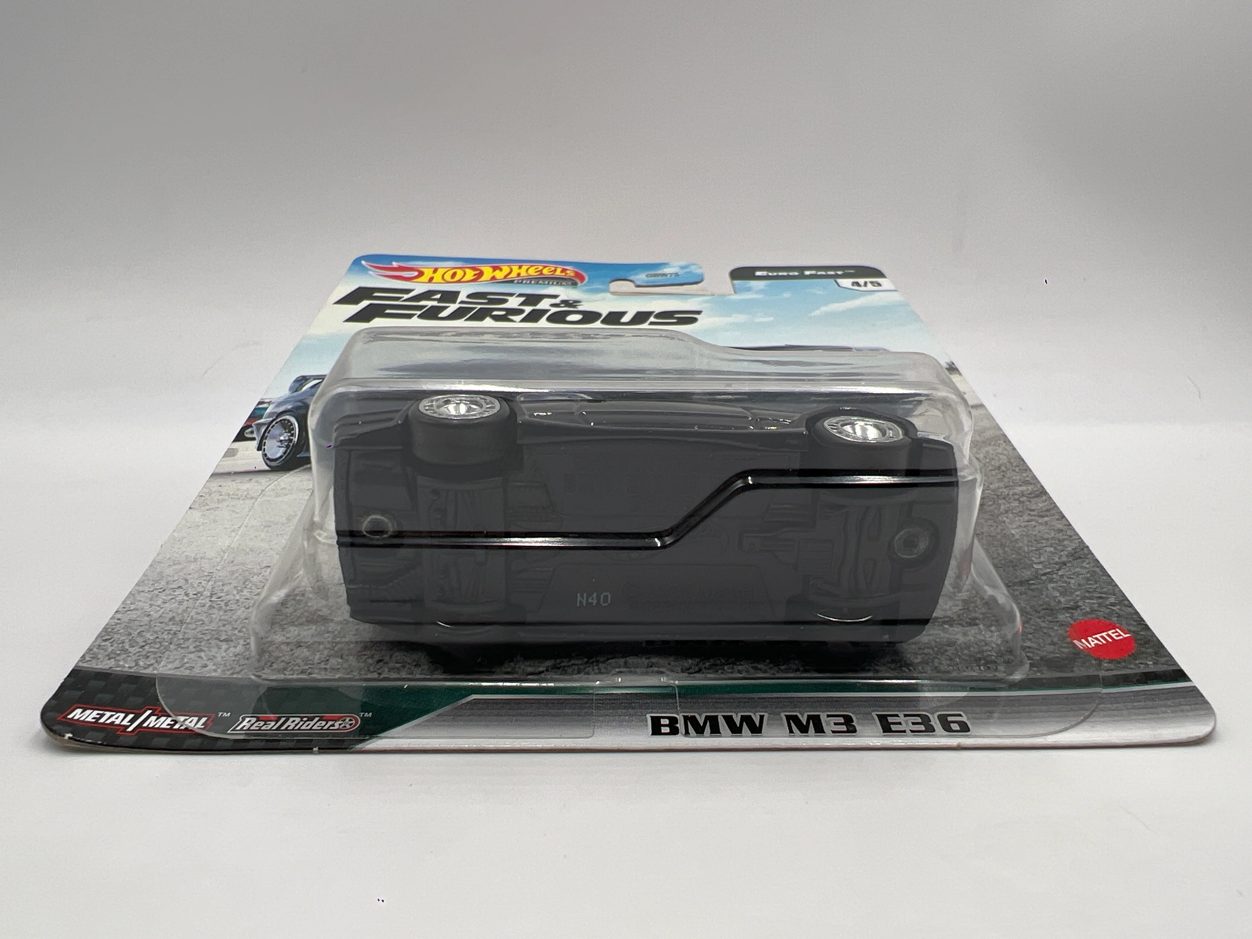 Hot Wheels Premium Fast & Furious Euro Fast #4 BMW M3 E36 Black 251A - Image 5