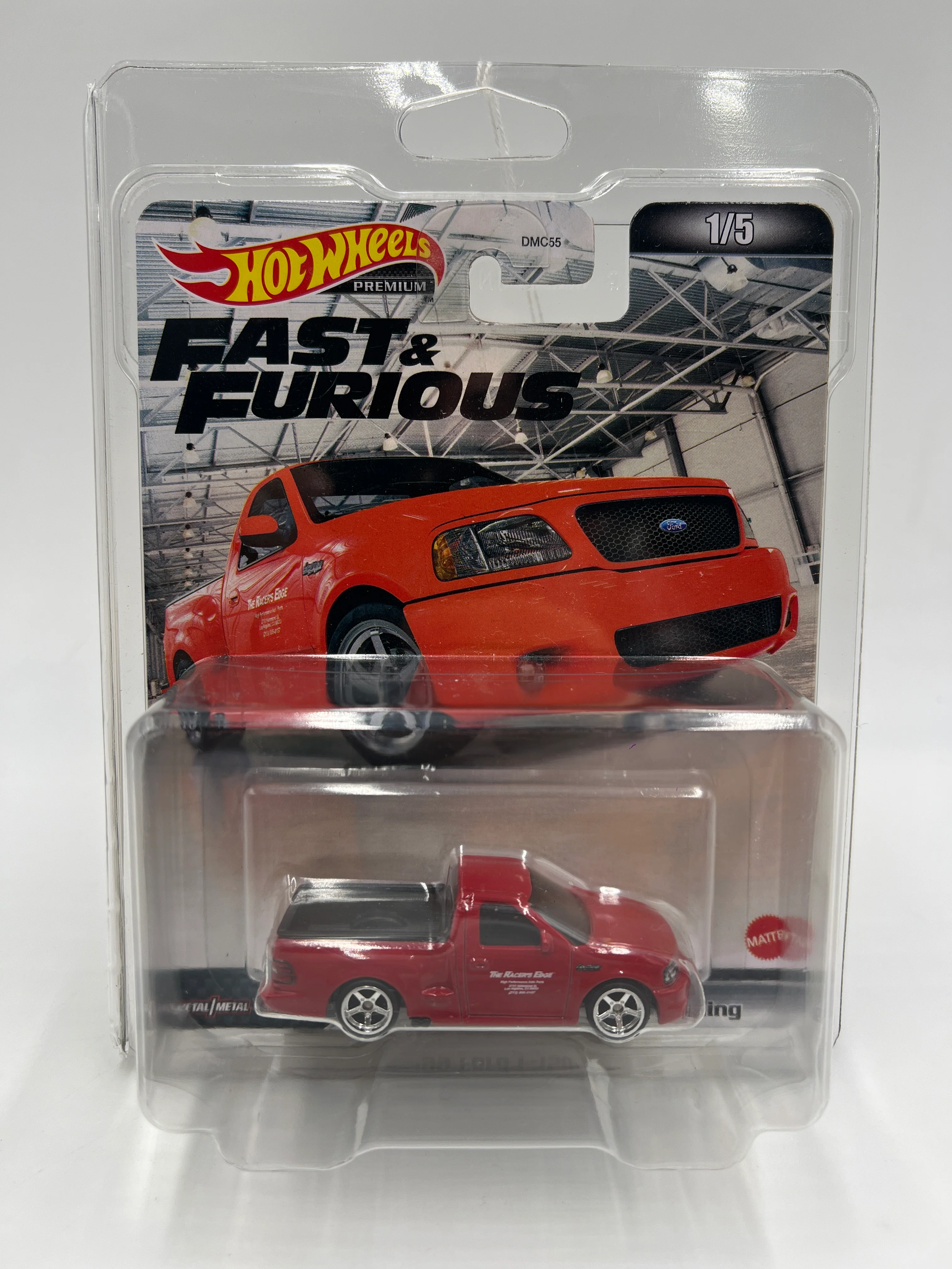 Hot Wheels Premium Fast & Furious Fast #1 99 Ford F-150 SVT Lightning Red W/Protector 2 - Image 7