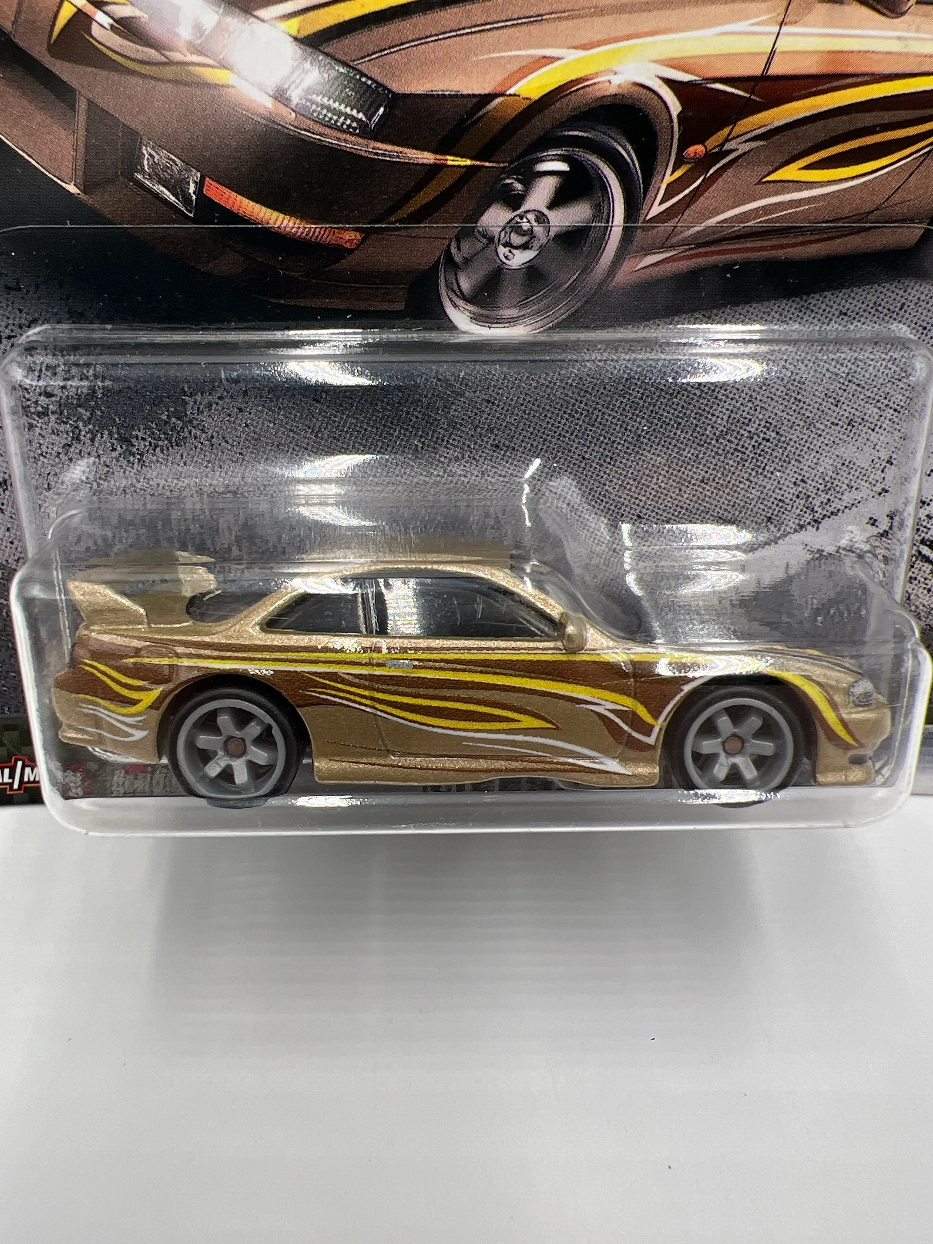 Hot Wheels Premium Fast & Furious Fast Tuners #3 Nissan 240SX S14 Gold W/Protector - Image 2