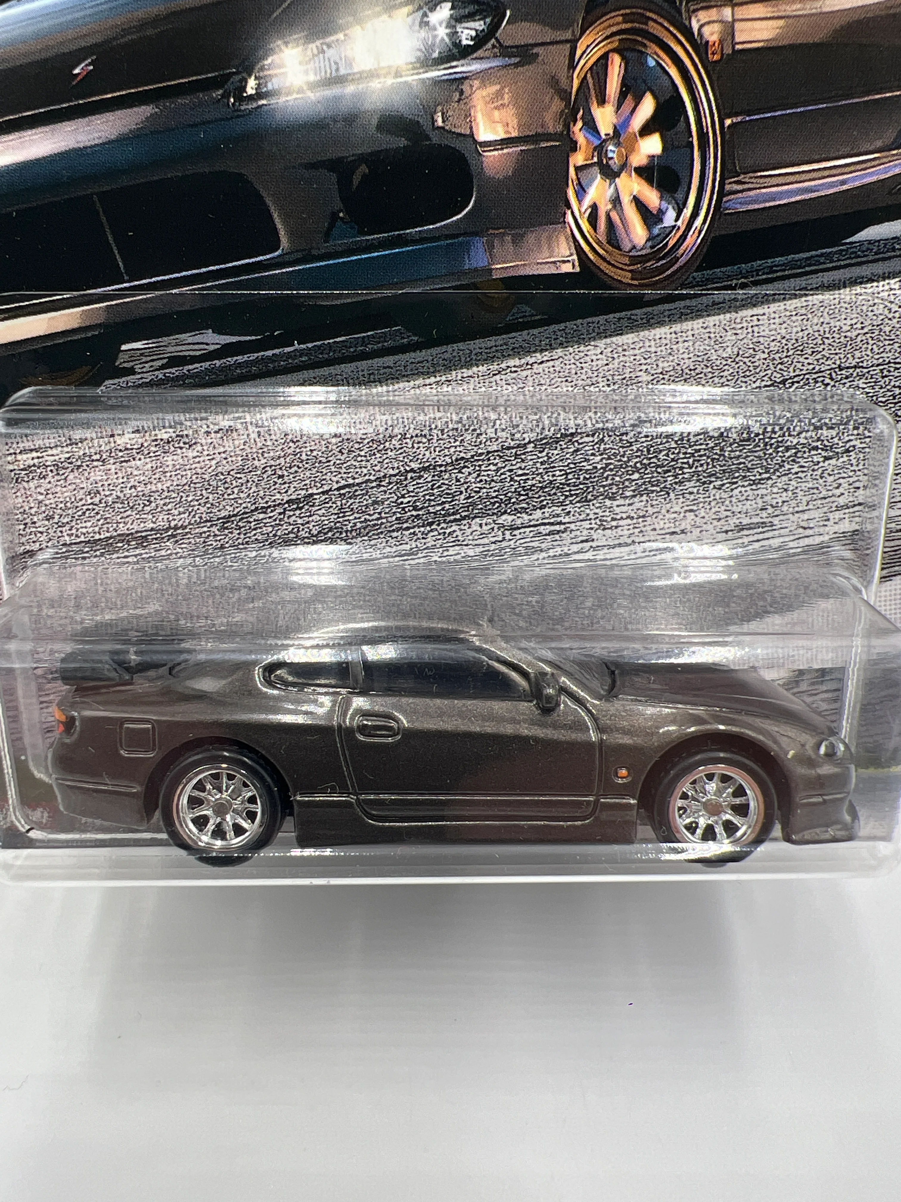 Hot Wheels Premium Fast & Furious Fast Tuners #2 Nissan Silvia S15 Gray W/Protector 2 - Image 2