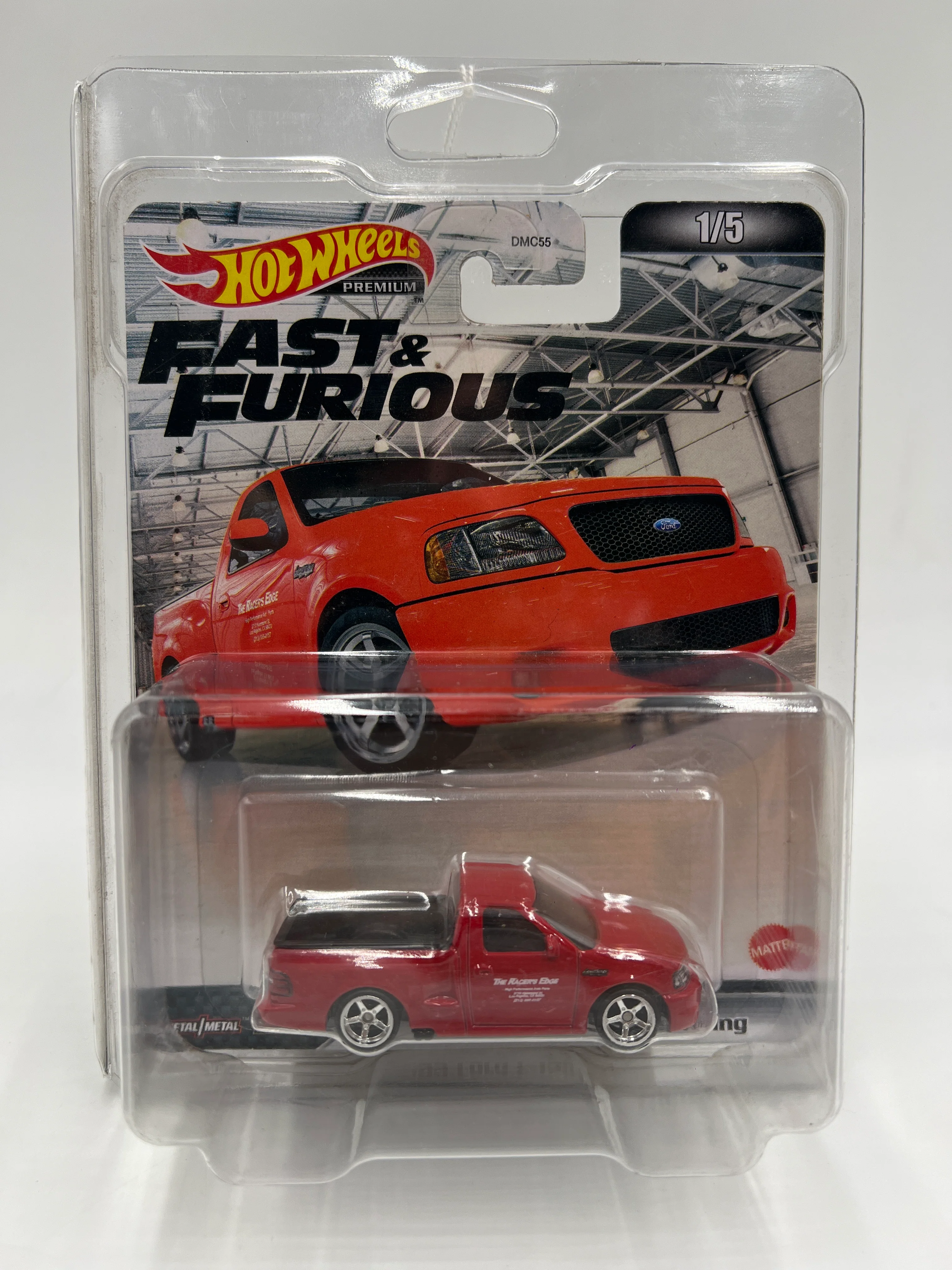 Hot Wheels Premium Fast & Furious Fast #1 99 Ford F-150 SVT Lightning Red W/Protector 1 - Image 7