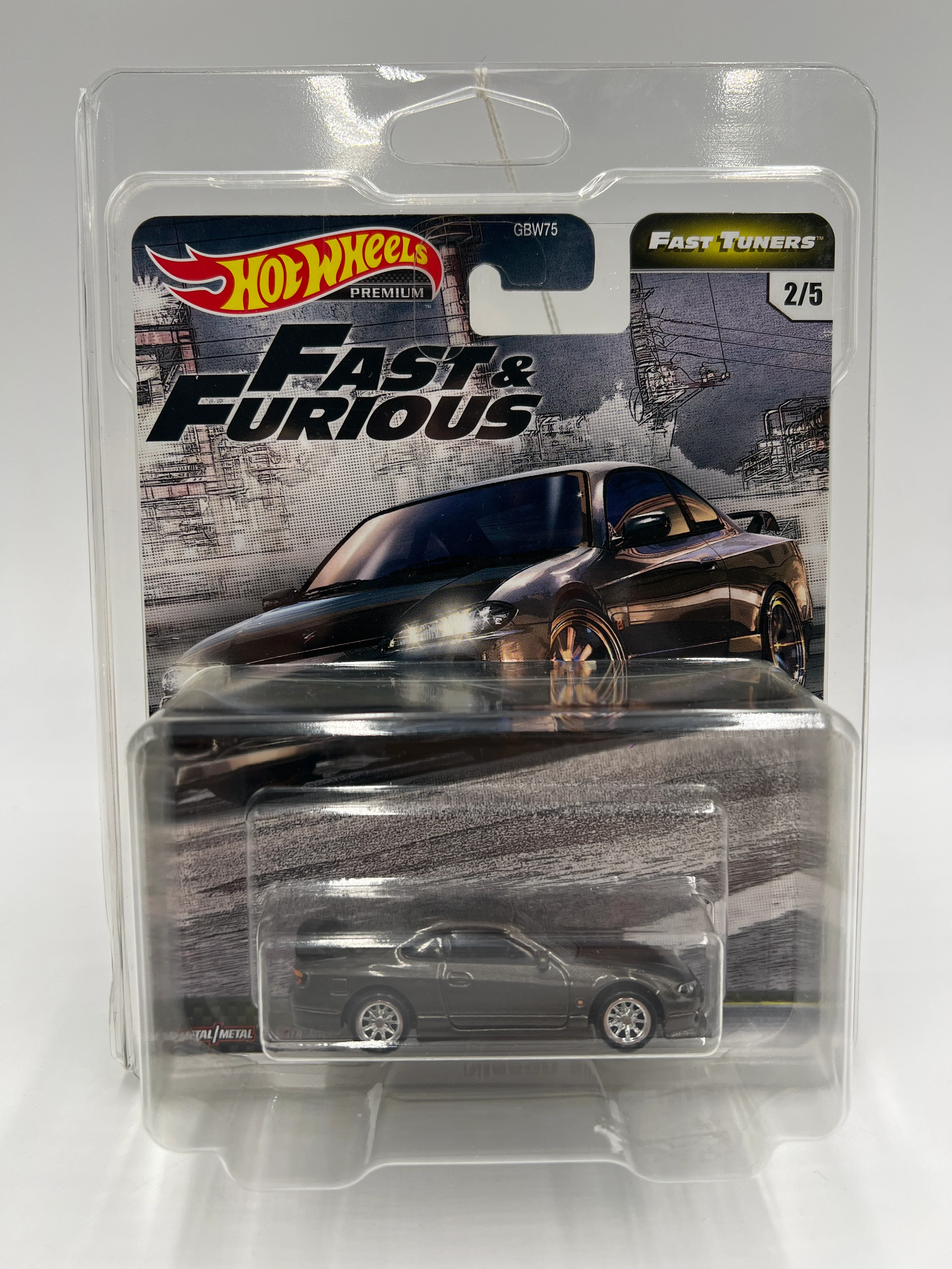 Hot Wheels Premium Fast & Furious Fast Tuners #2 Nissan Silvia S15 Gray W/Protector 2 - Image 7