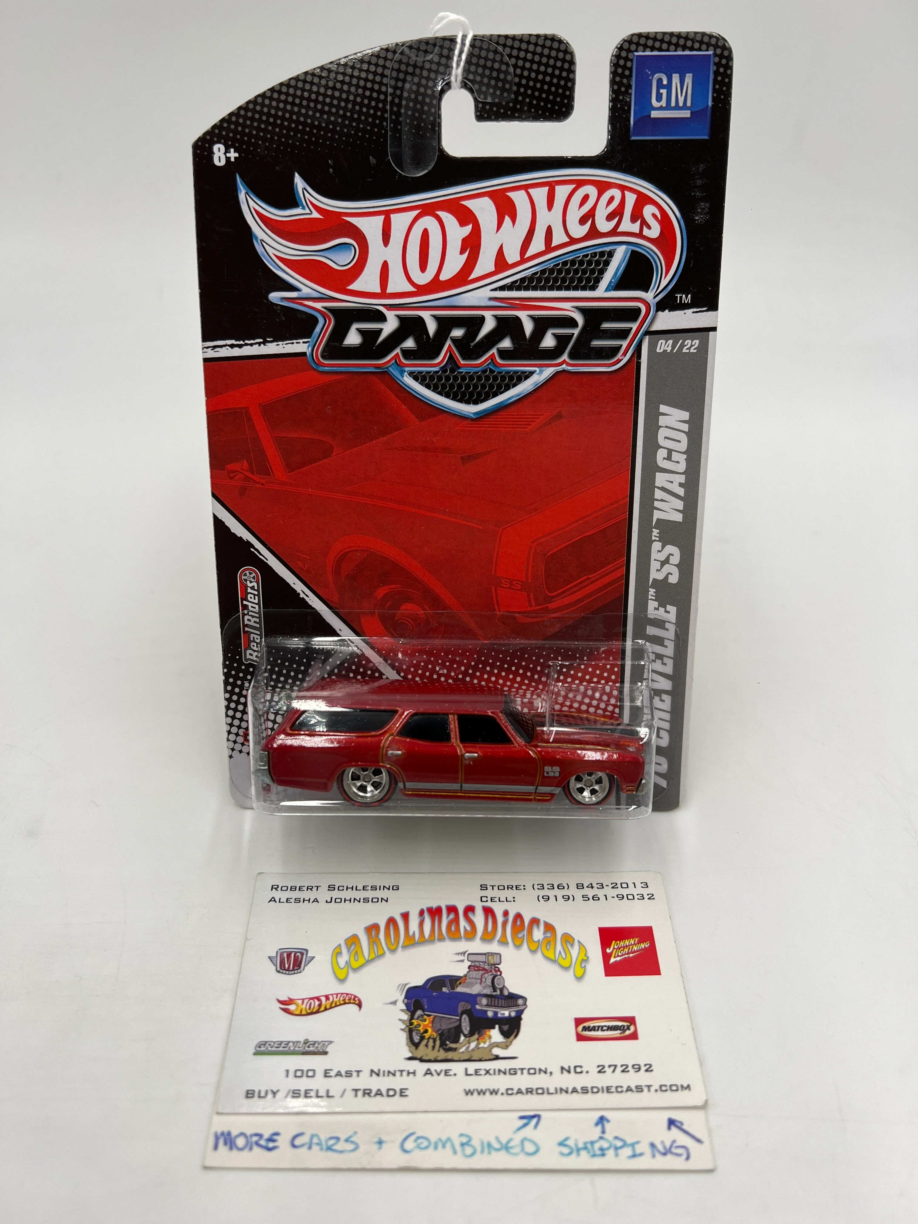 Hot Wheels Premium Garage GM Series #4 70 Chevelle SS Wagon Red
