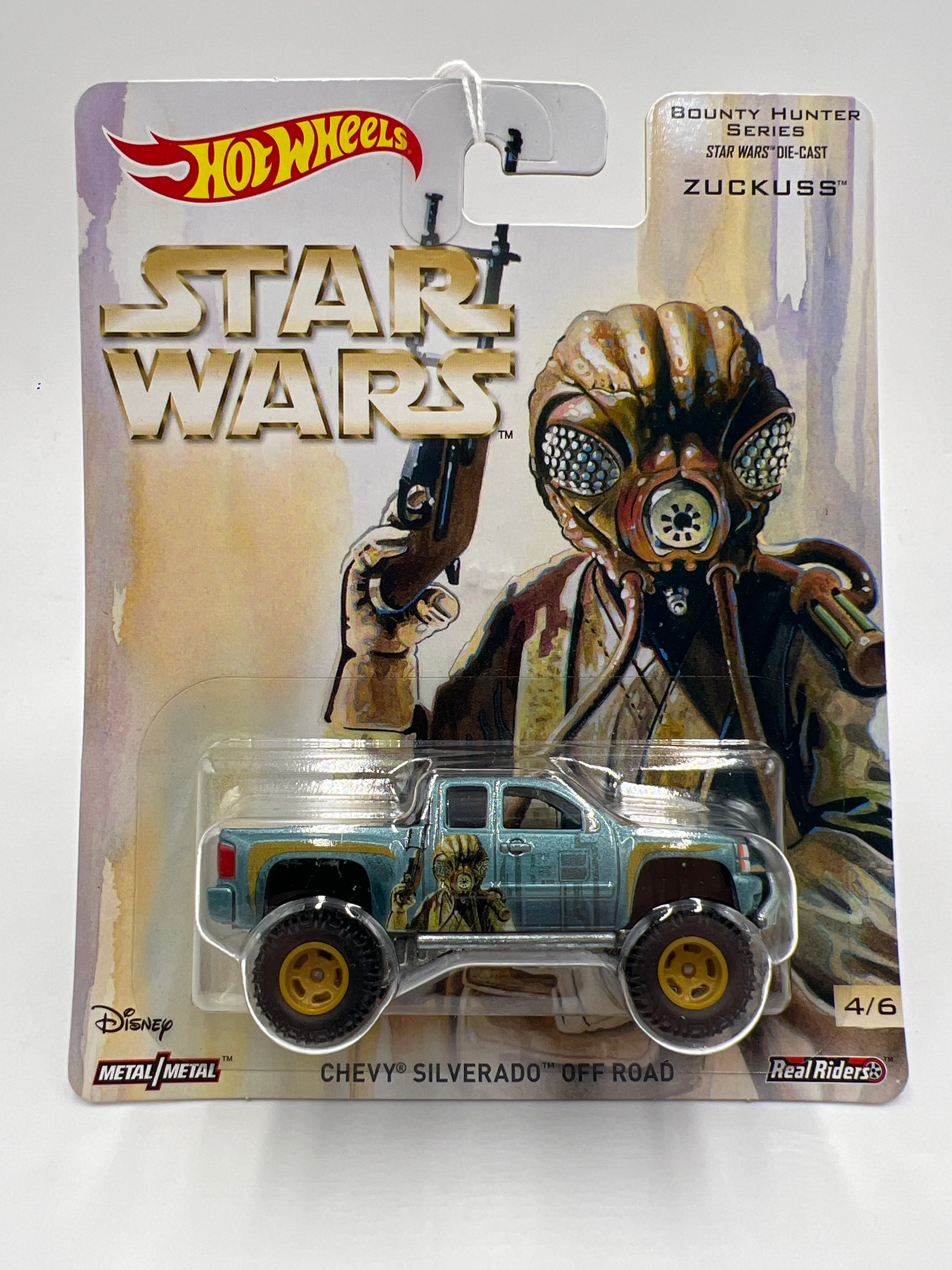 Hot Wheels Premium Pop Culture Star Wars #4 Chevy Silverado Off Road Blue 271E - Image 2
