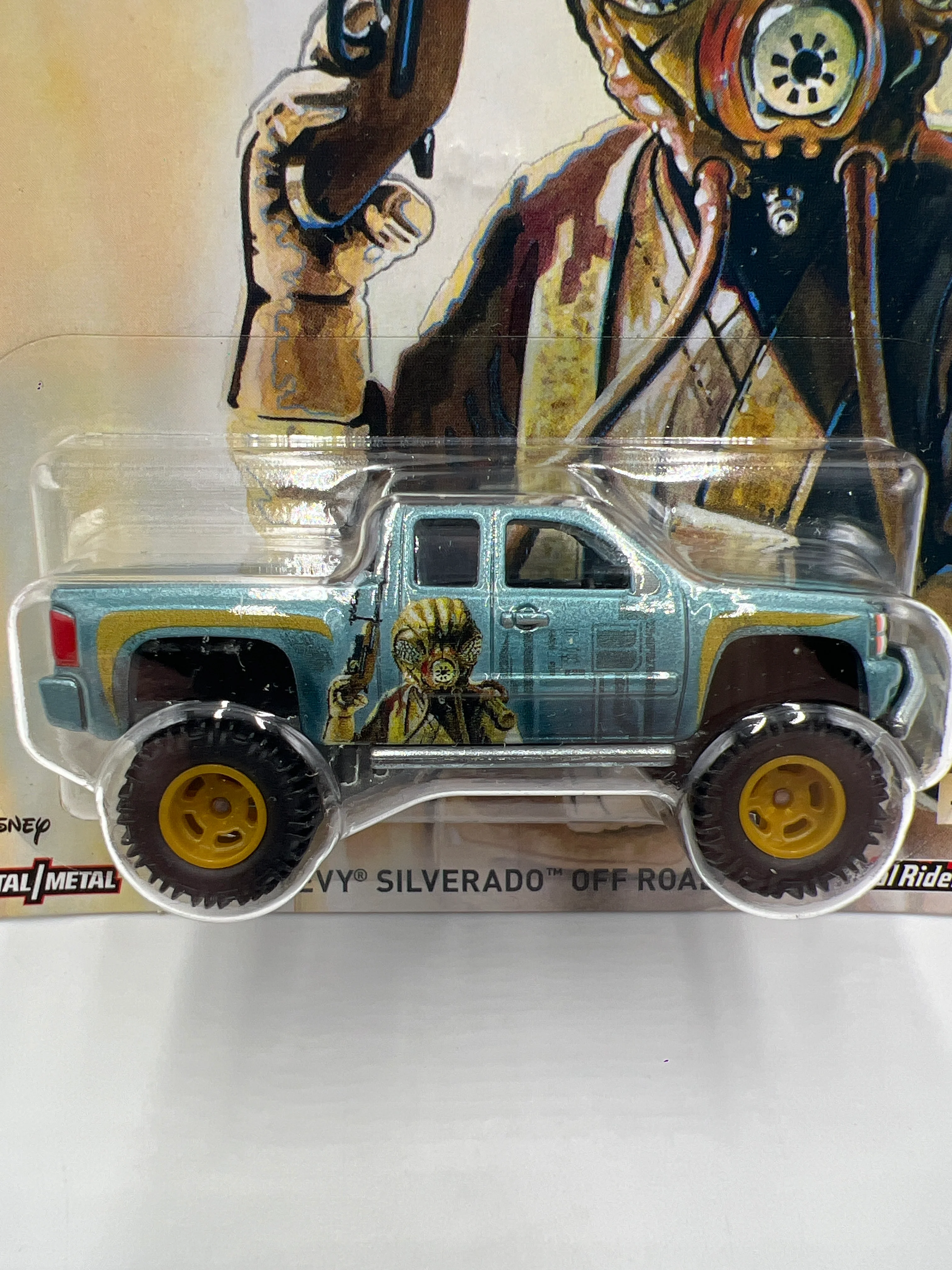 Hot Wheels Premium Pop Culture Star Wars #4 Chevy Silverado Off Road Blue 271E - Image 3