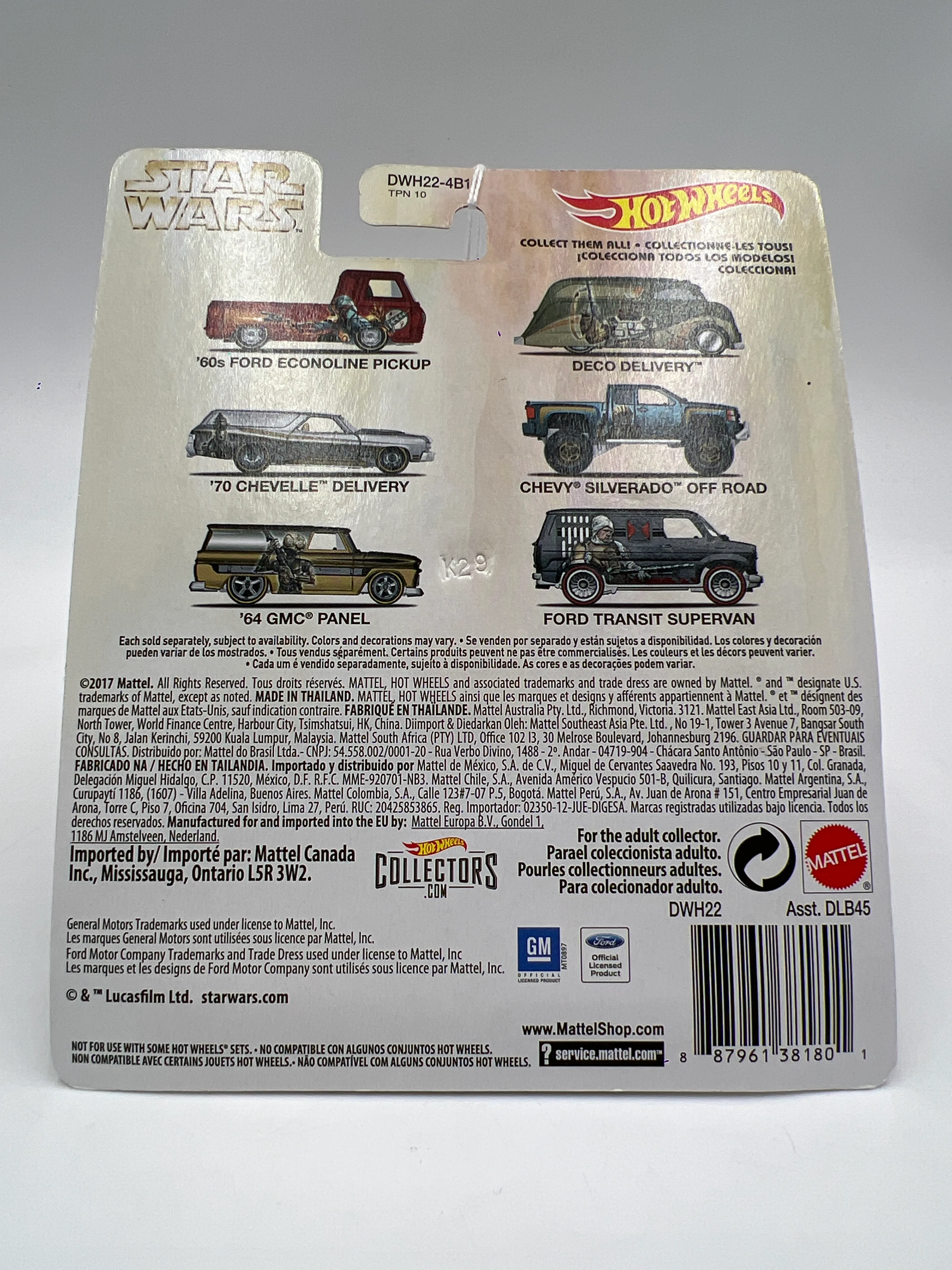 Hot Wheels Premium Pop Culture Star Wars #4 Chevy Silverado Off Road Blue 271E - Image 7