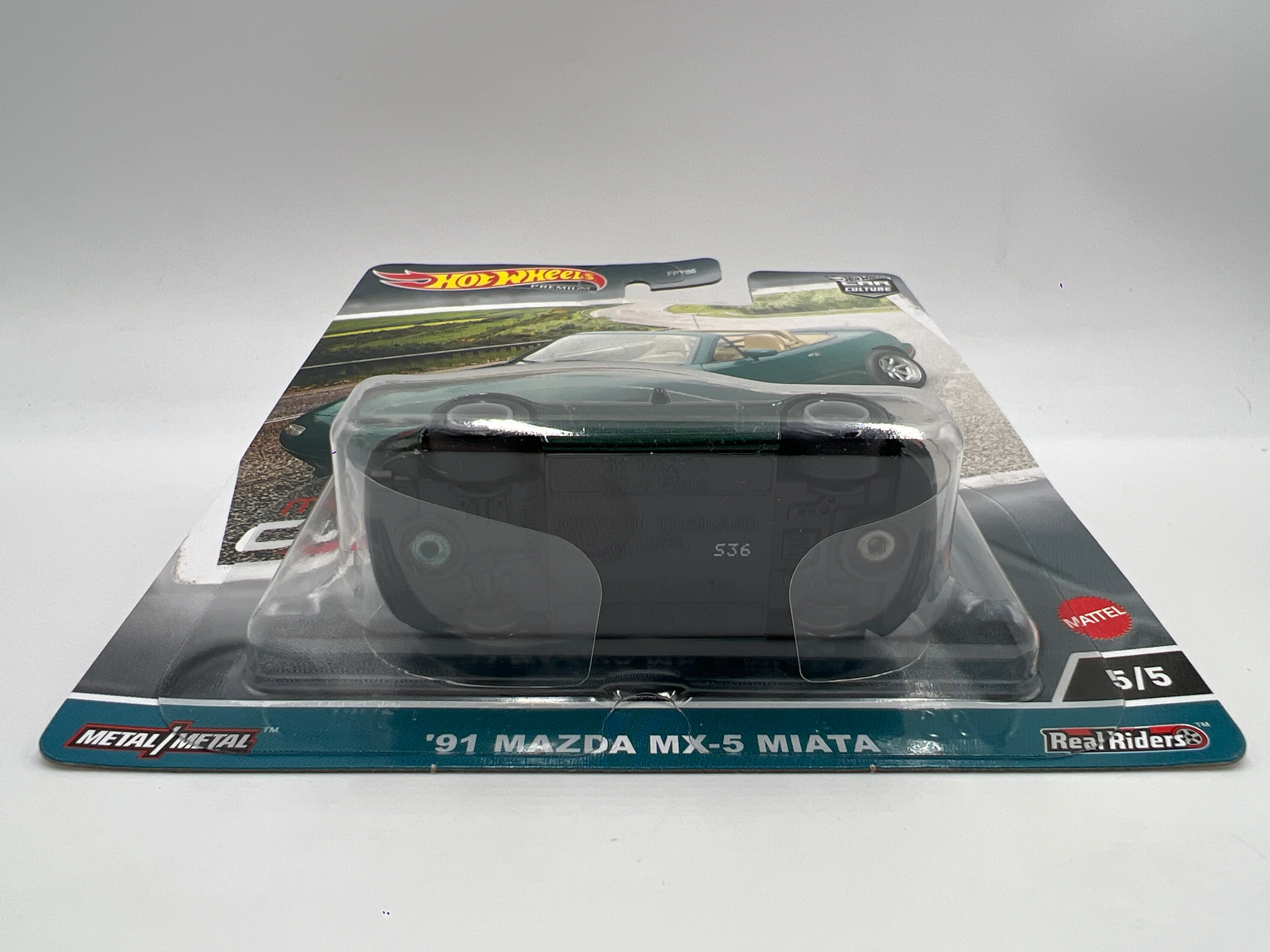 Hot Wheels Premium Modern Classics #5 91 Mazda MX-5 Miata Green 241A - Image 5