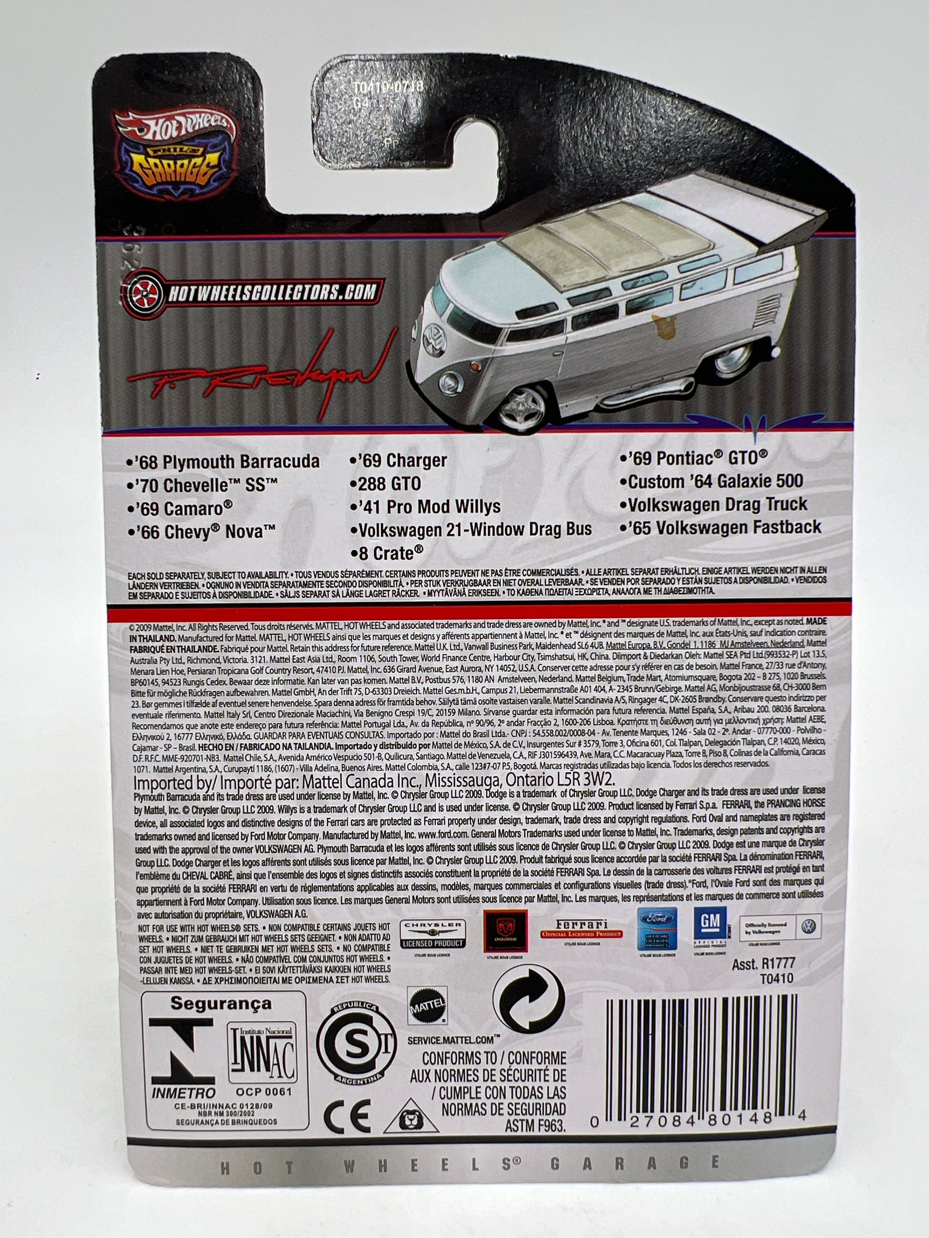 Hot Wheels Premium Phils Garage #37 Volkswagen Drag Truck Red - Image 2