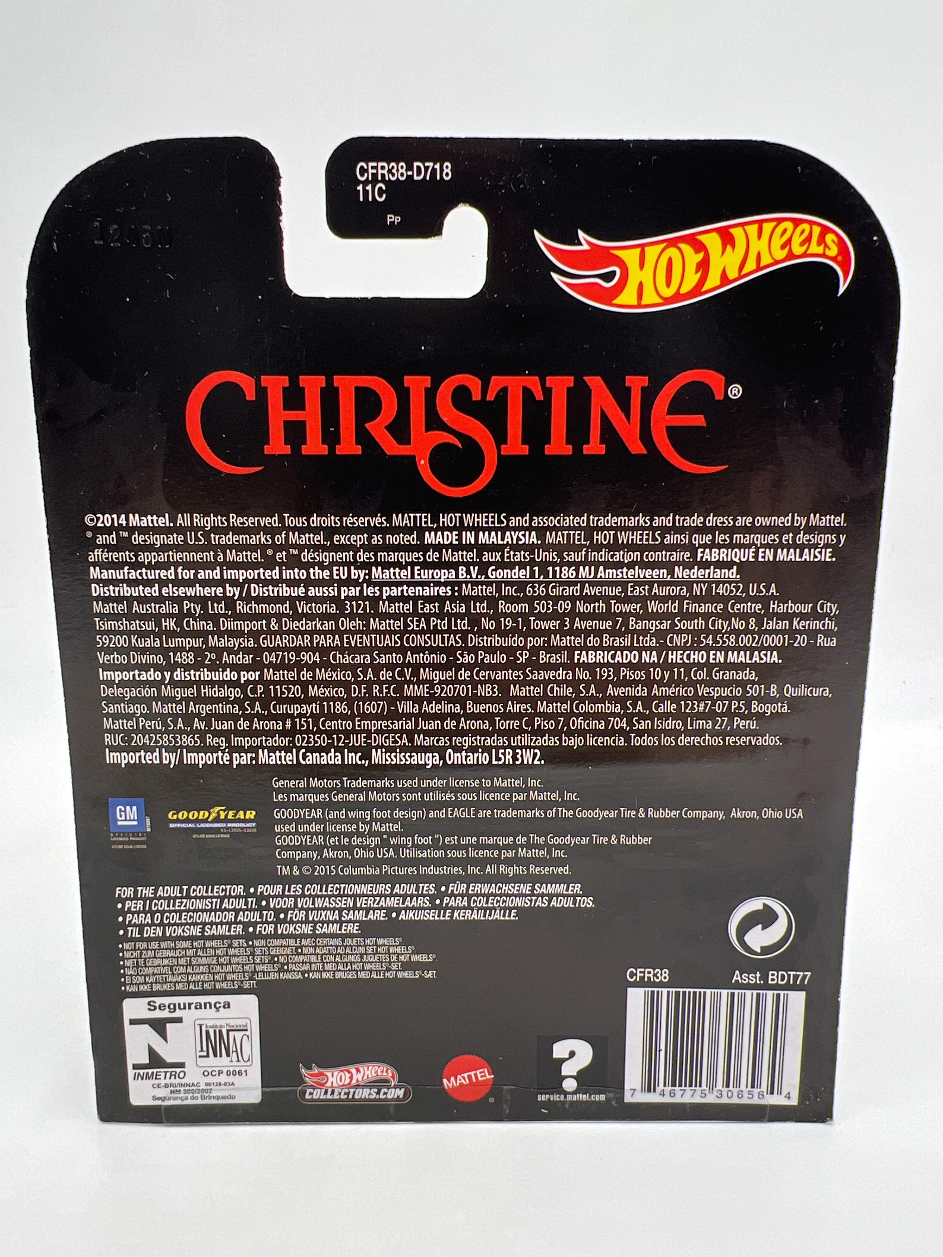 Hot Wheels Premium Retro Entertainment Christine 67 Camaro Blue W/Protector - Image 6
