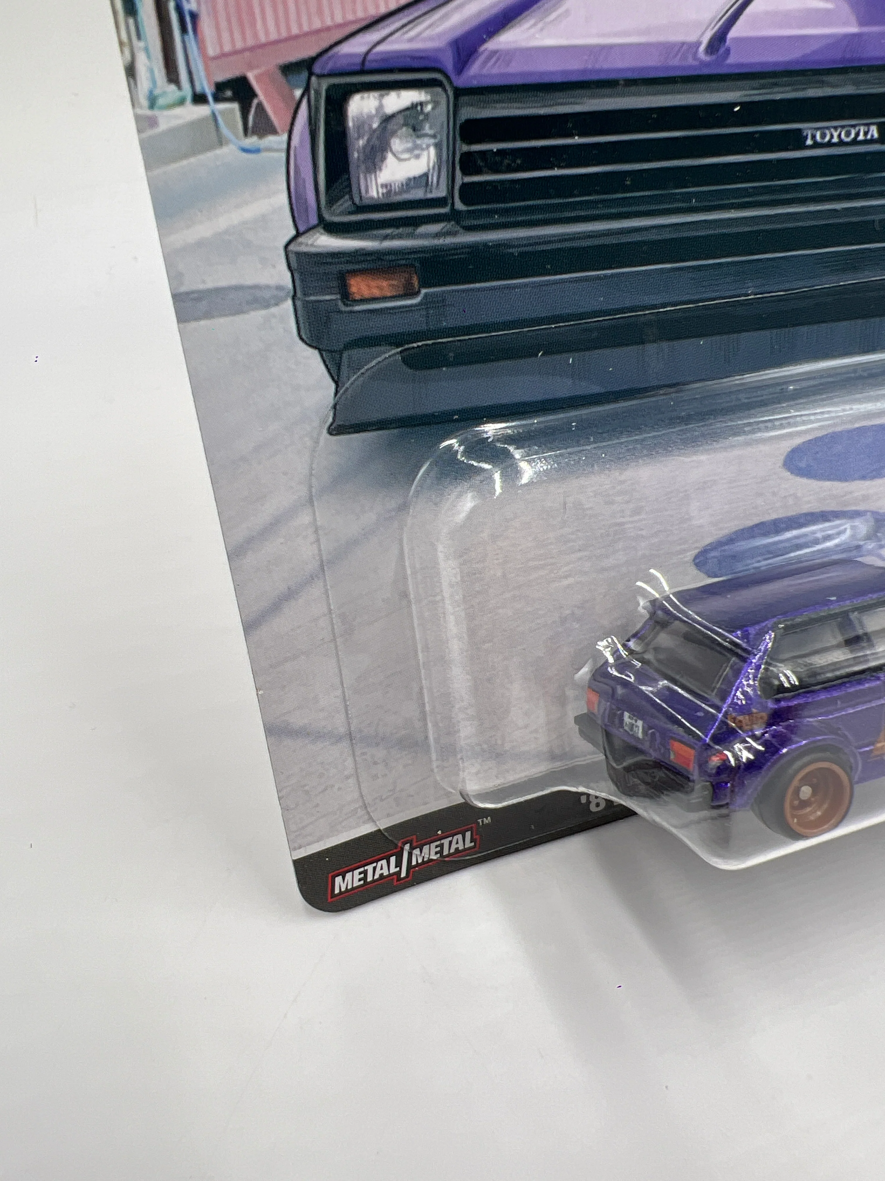 Hot Wheels Premium Ronin Run #3 81 Toyota Starlet KP61 Purple 244E - Image 4