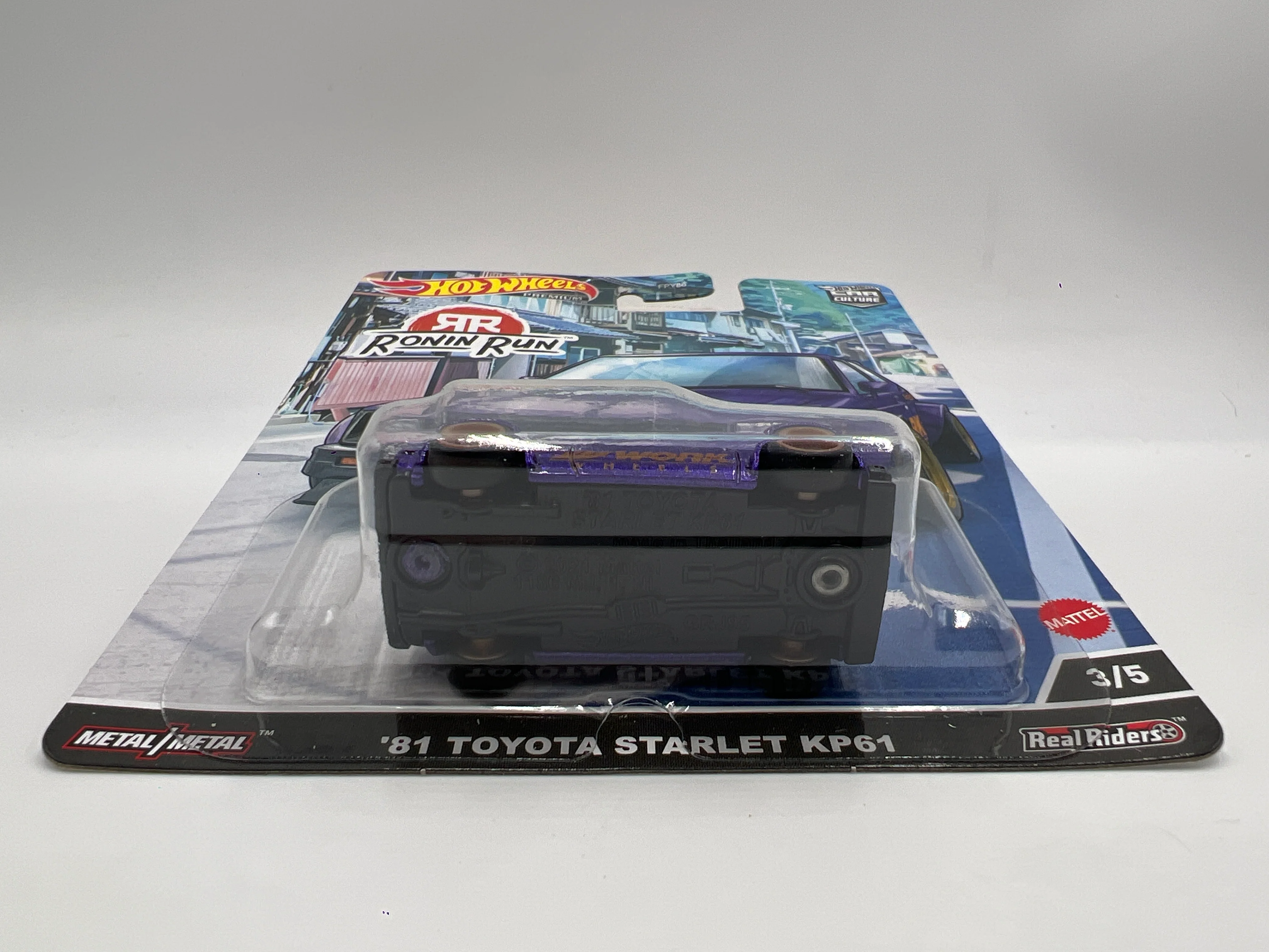 Hot Wheels Premium Ronin Run #3 81 Toyota Starlet KP61 Purple 244E - Image 5