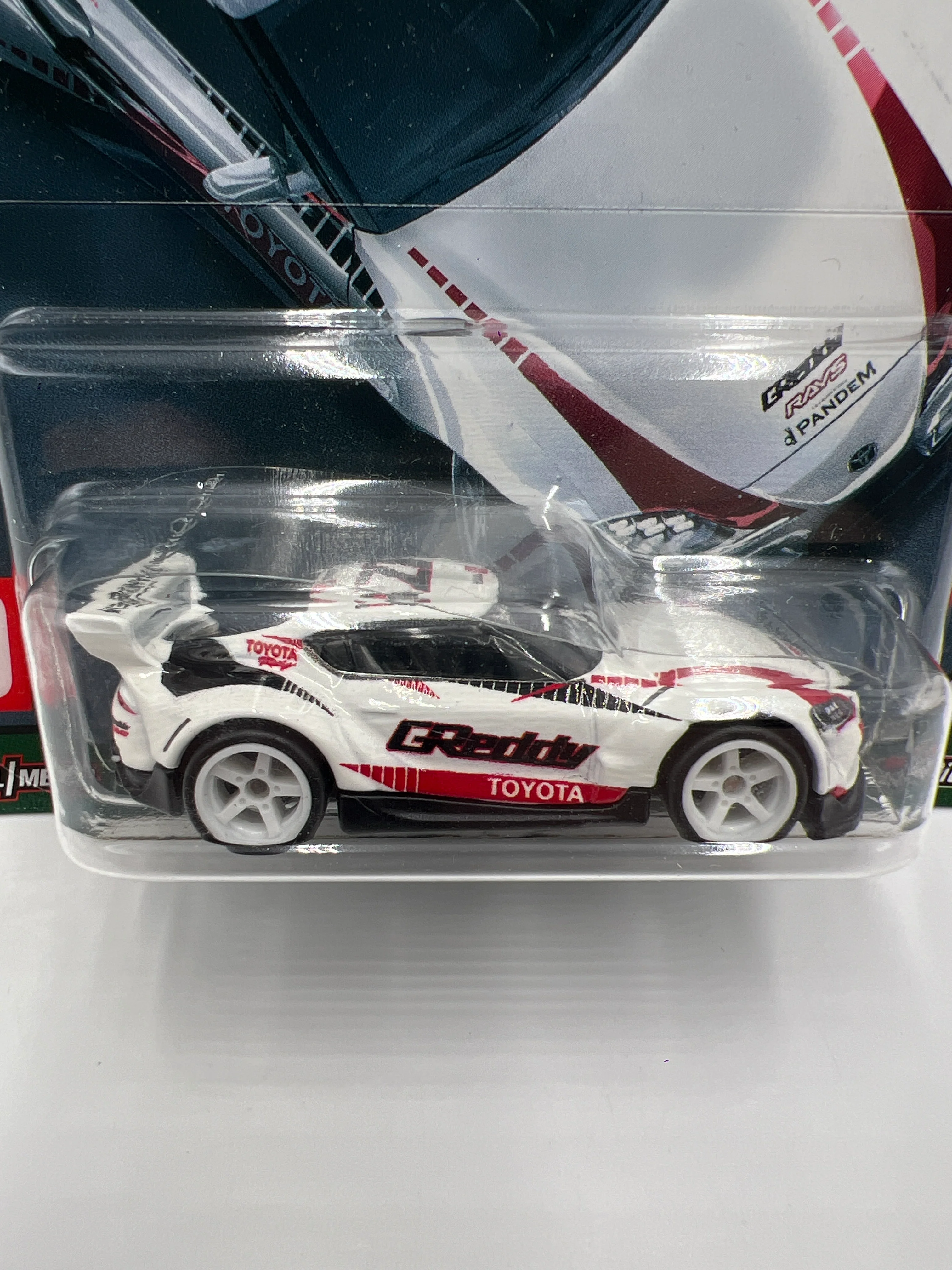 Hot Wheels Premium Slide Street #2 20 Toyota GR Supra White GReddy 252E - Image 2