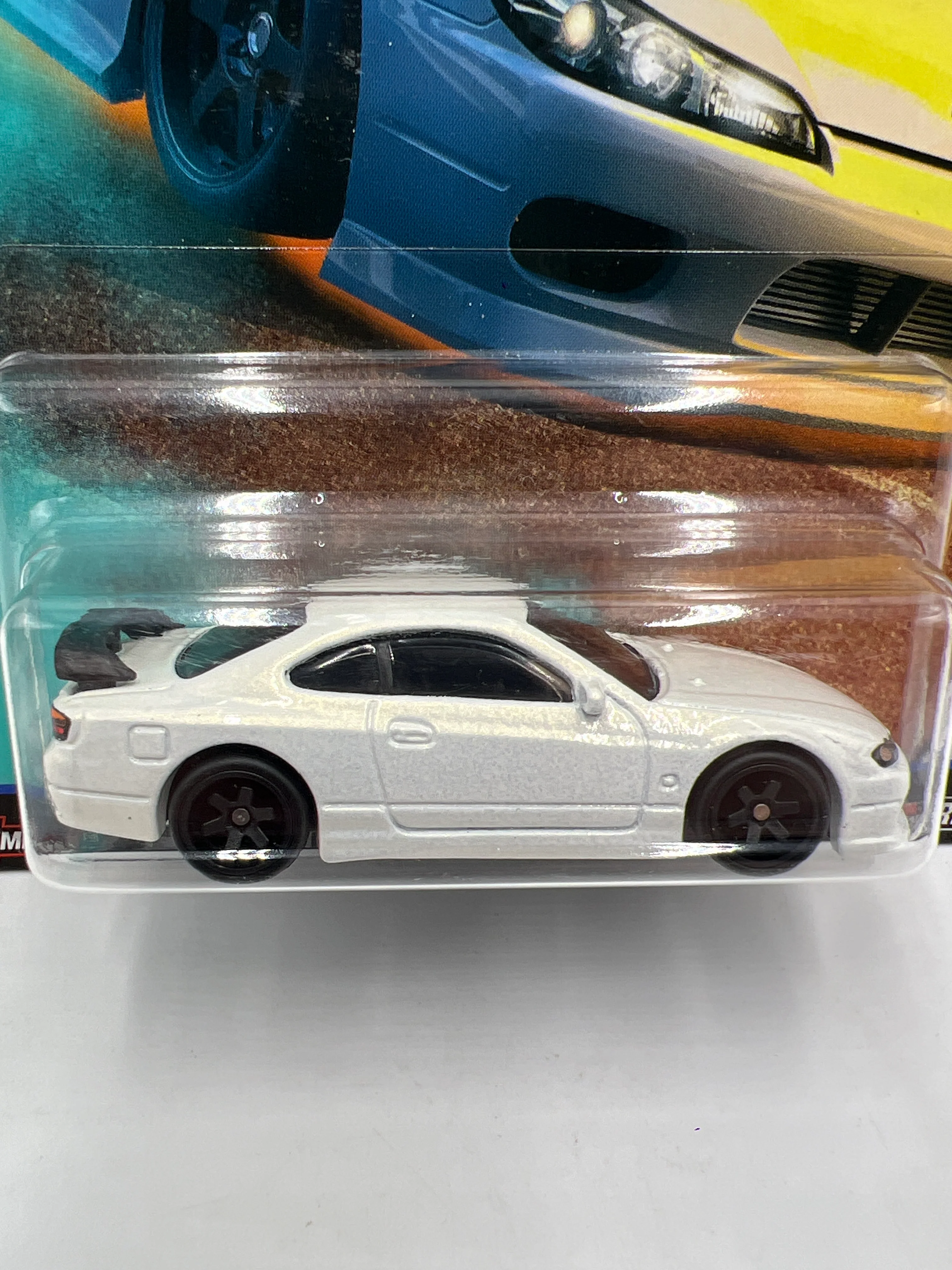 Hot Wheels Premium Street Tuners #1 Nissan Silvia S15 White W/Protector - Image 2