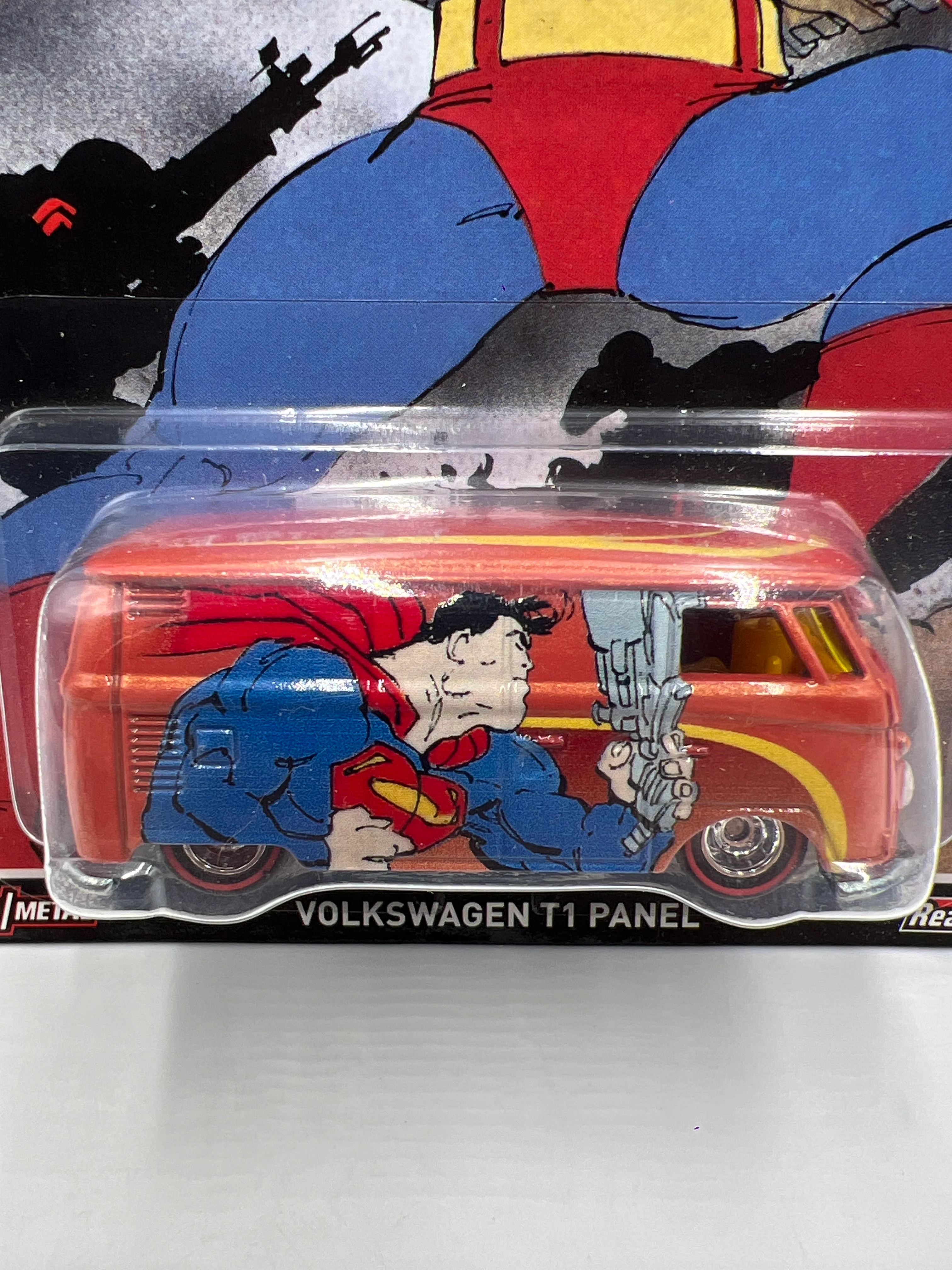 Hot Wheels Premium Superman Volkswagen T1 Panel Orange 265B - Image 2