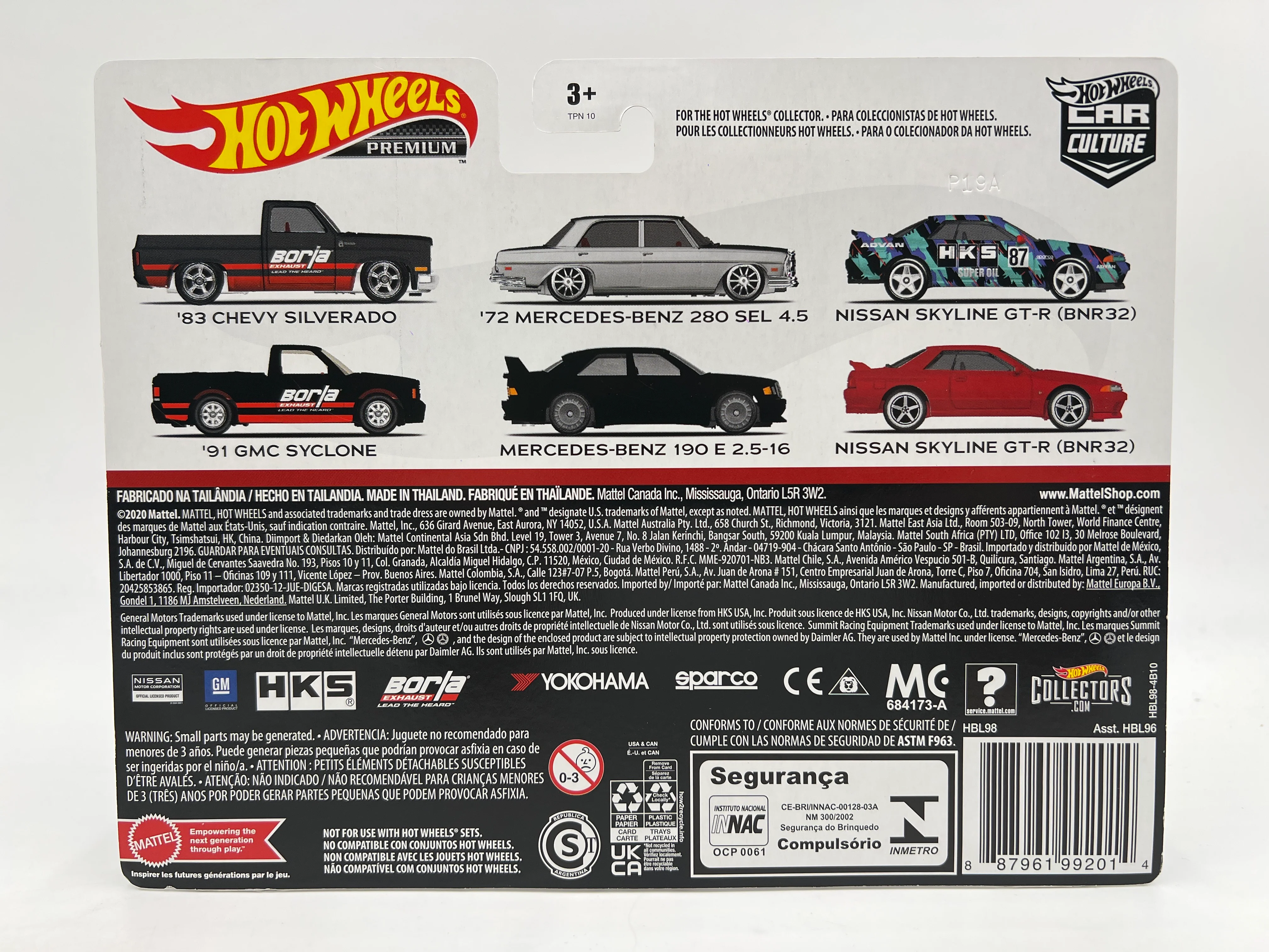 Hot Wheels Premium Target 2 Pack Borla 83 Chevy Silverado & 91 GMC Syclone W/Protector - Image 4