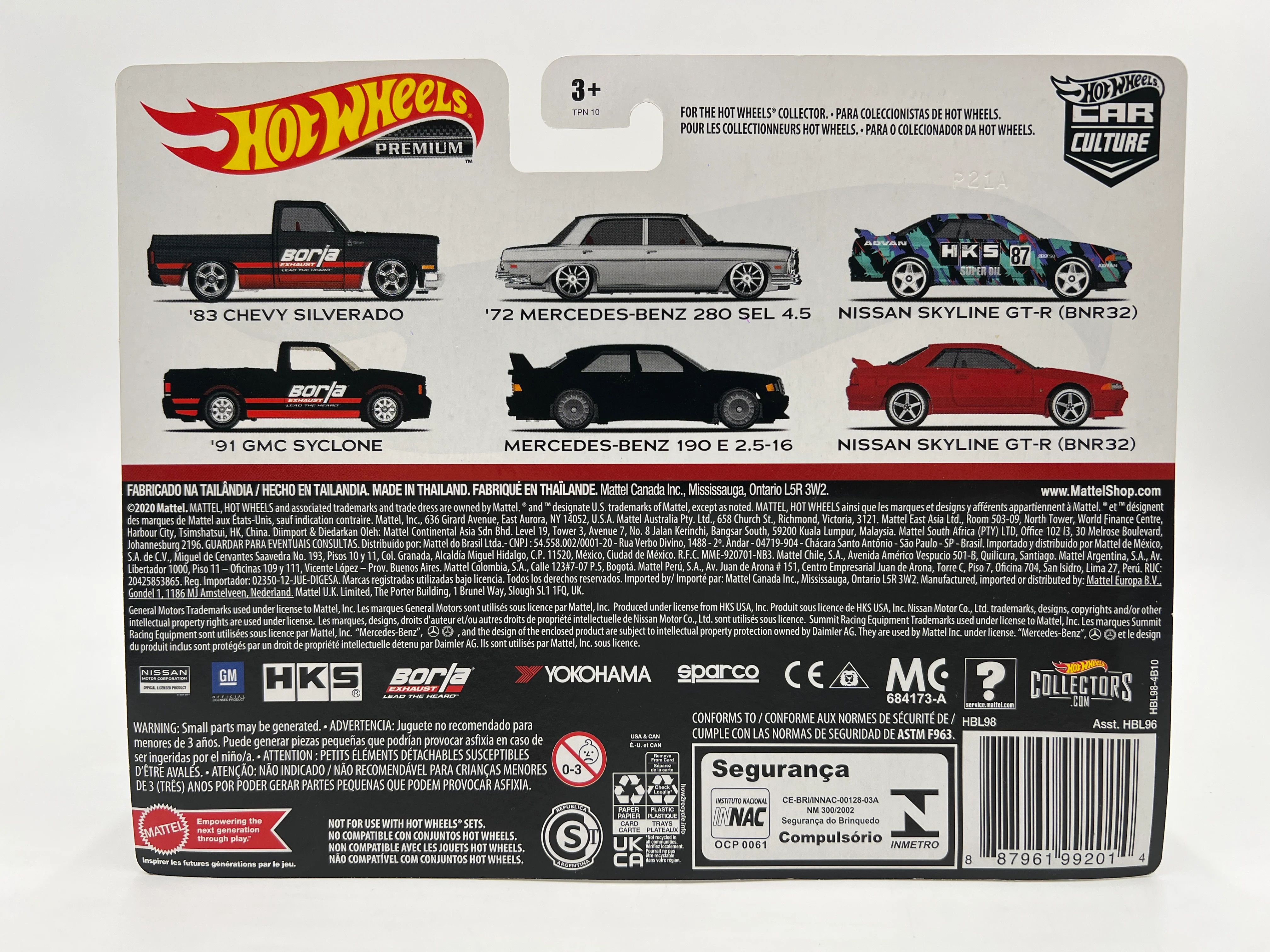 Hot Wheels Premium Target 2 Pack Borla 83 Chevy Silverado & 91 GMC Syclone W/Protector - Image 8