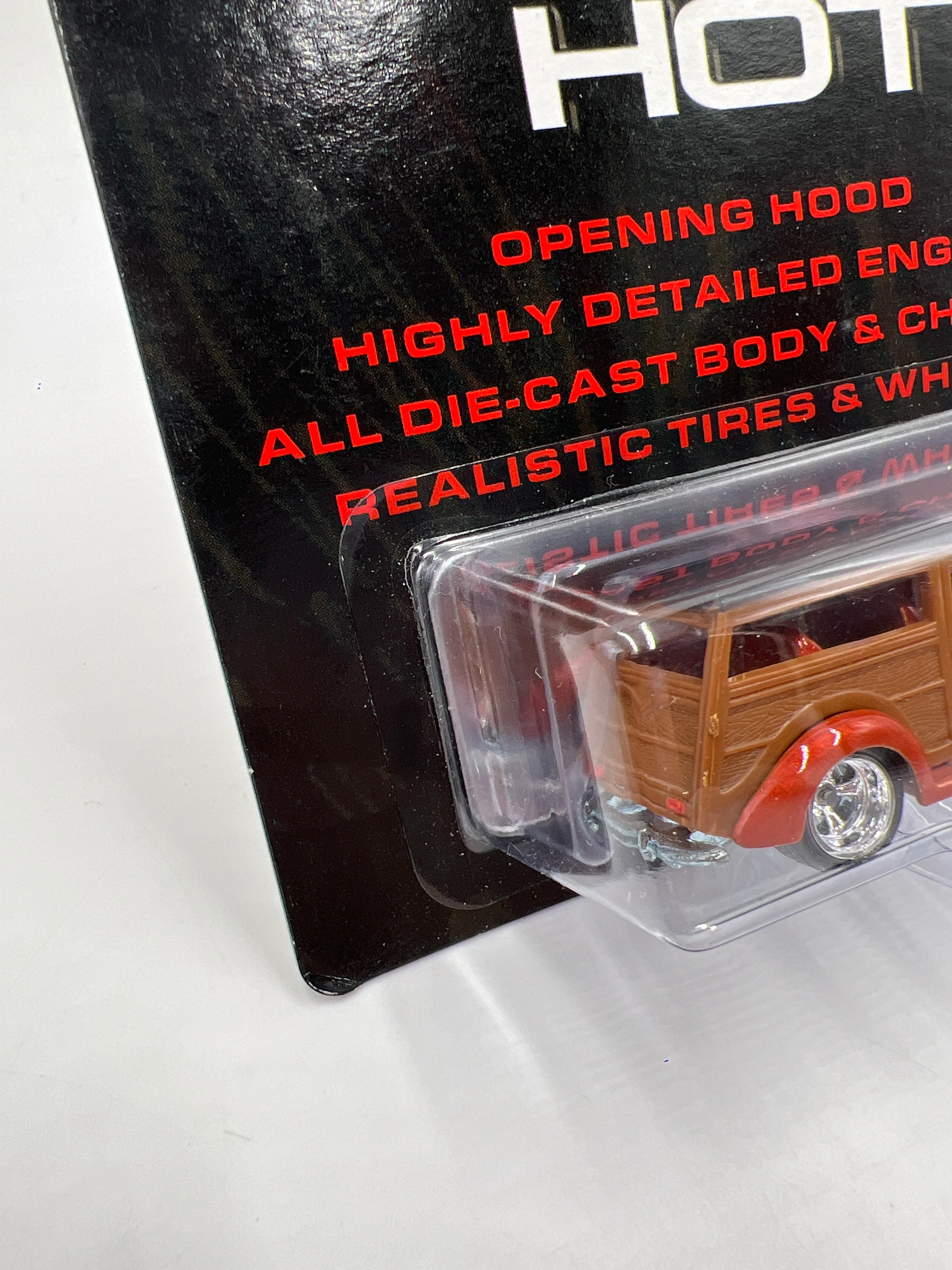 Hot Wheels Premium Ultra Hots 37 Ford Woody Orange 245L - Image 5