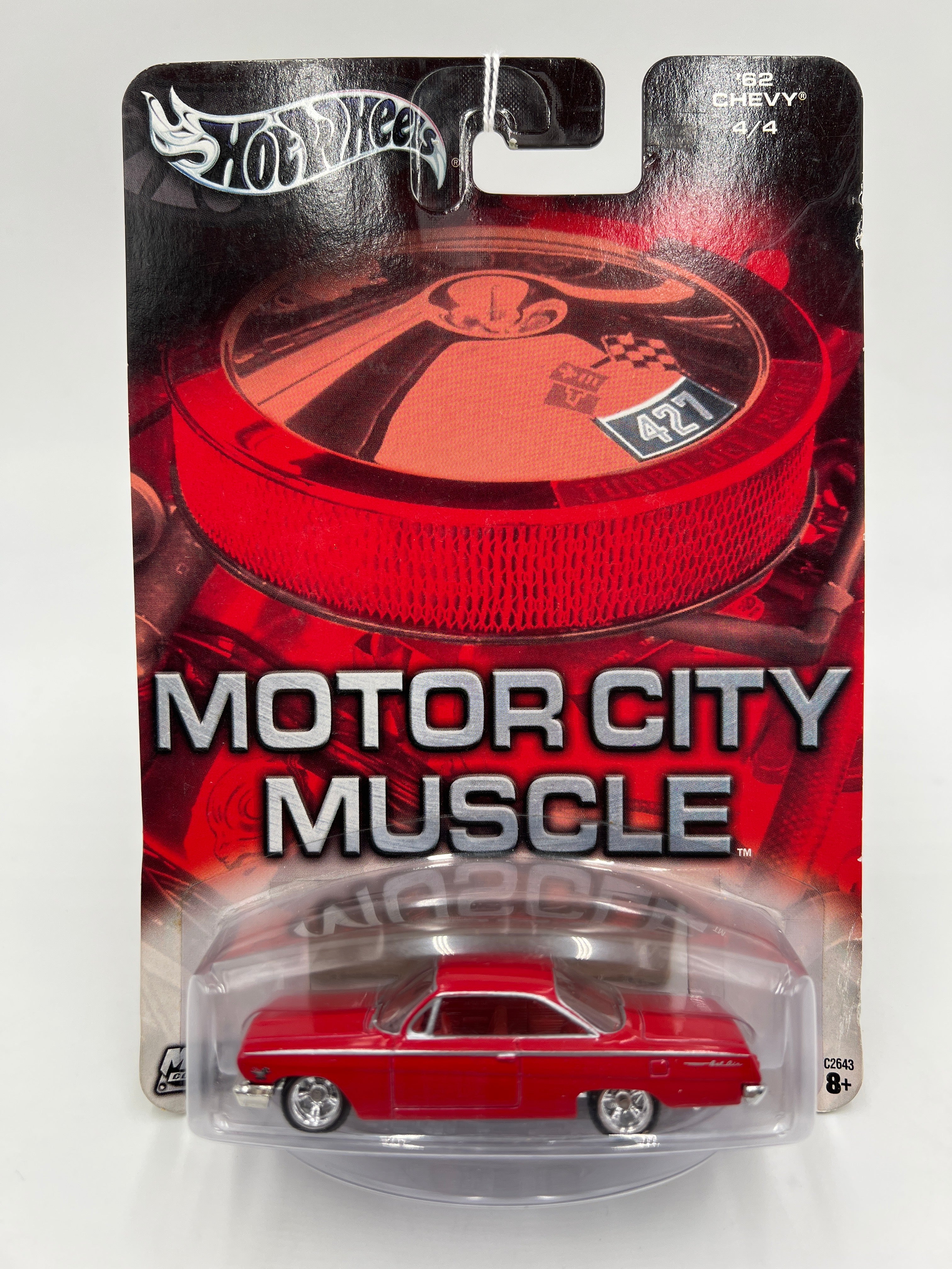 Hot Wheels Premium Motor City Muscle #4 62 Chevy Red 245E - Image 2