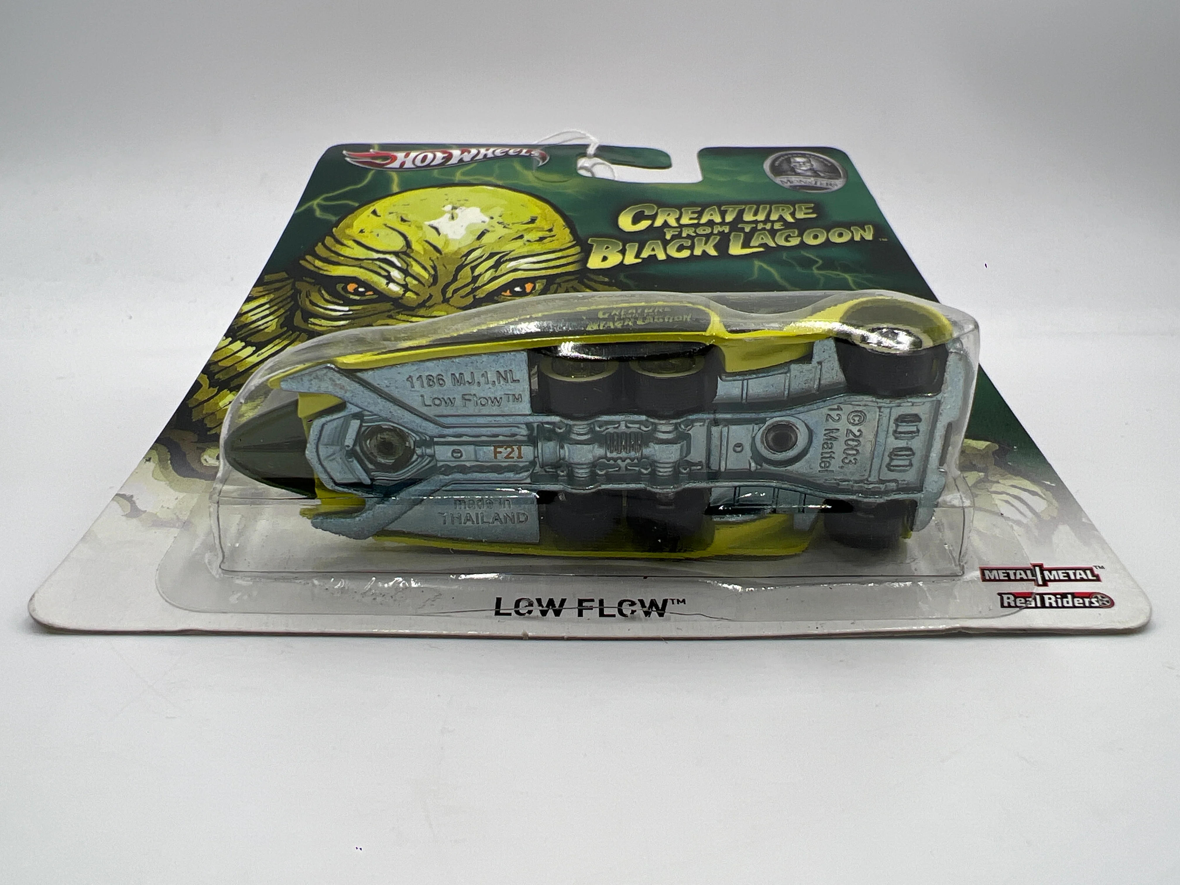 Hot Wheels Premium Universal Studios Monsters Creature From The Black Lagoon Low Flow Green 268A - Image 6