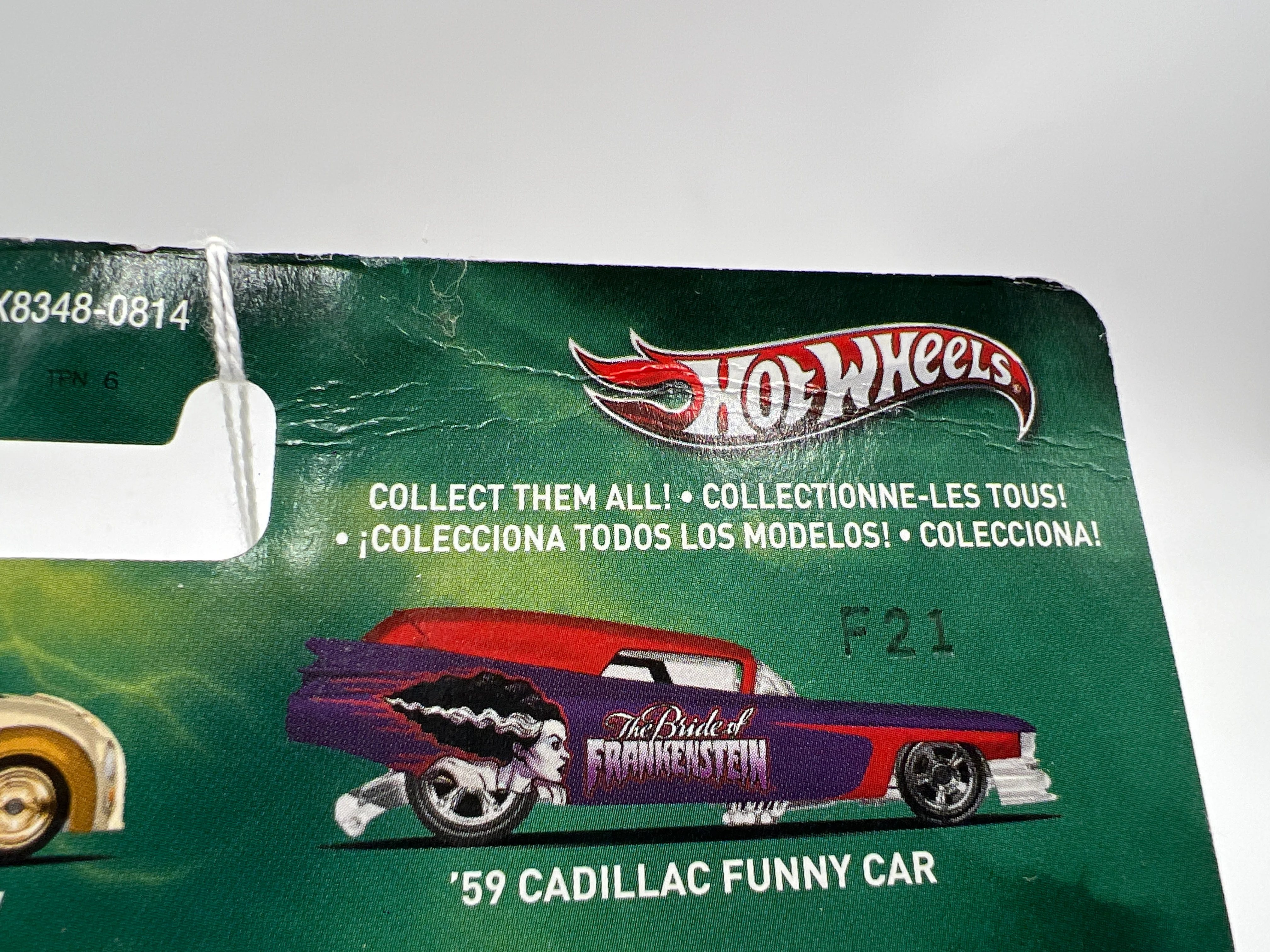 Hot Wheels Premium Universal Studios Monsters Creature From The Black Lagoon Low Flow Green 268A - Image 8